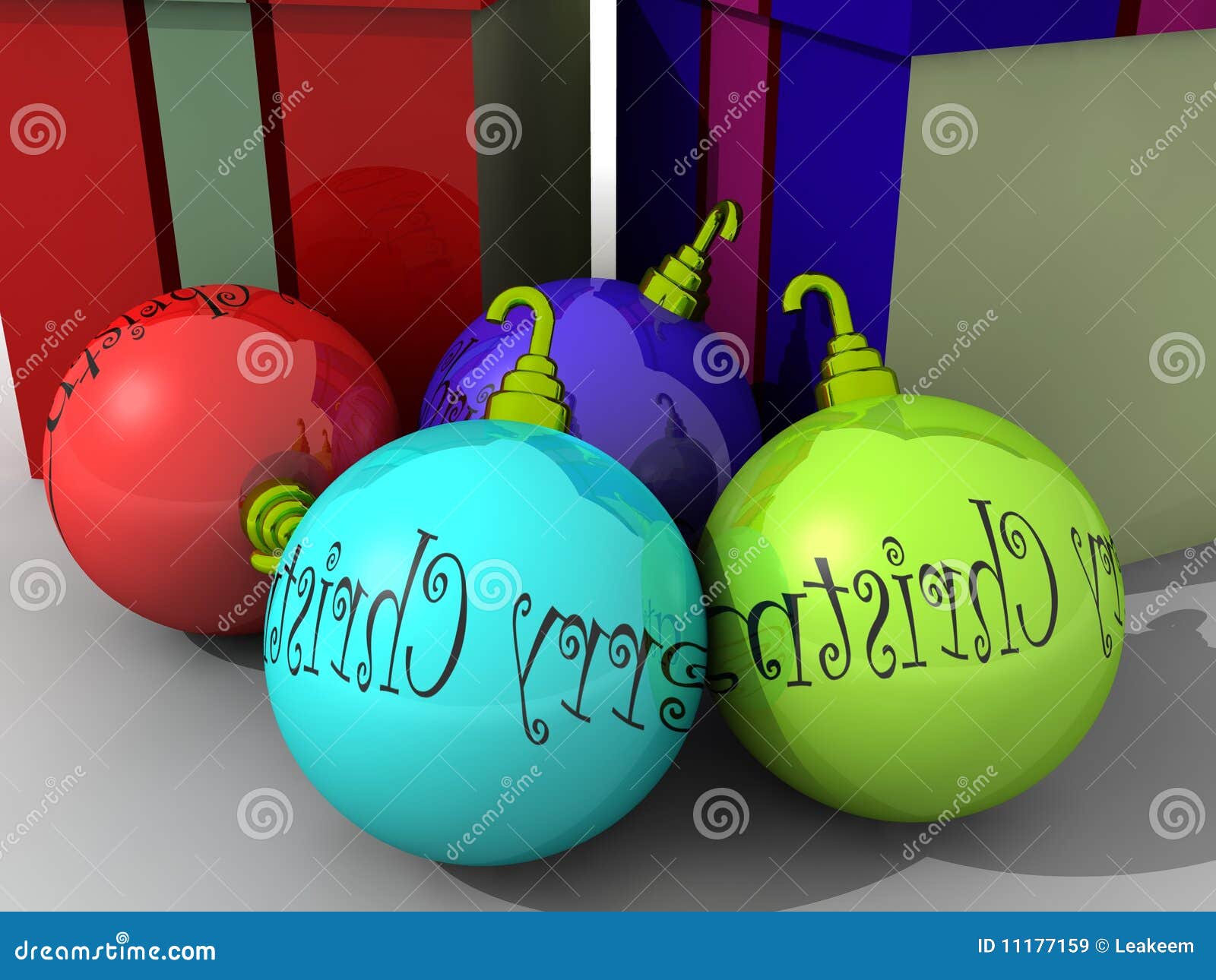 Christmas balls stock illustration. Illustration of gift - 11177159