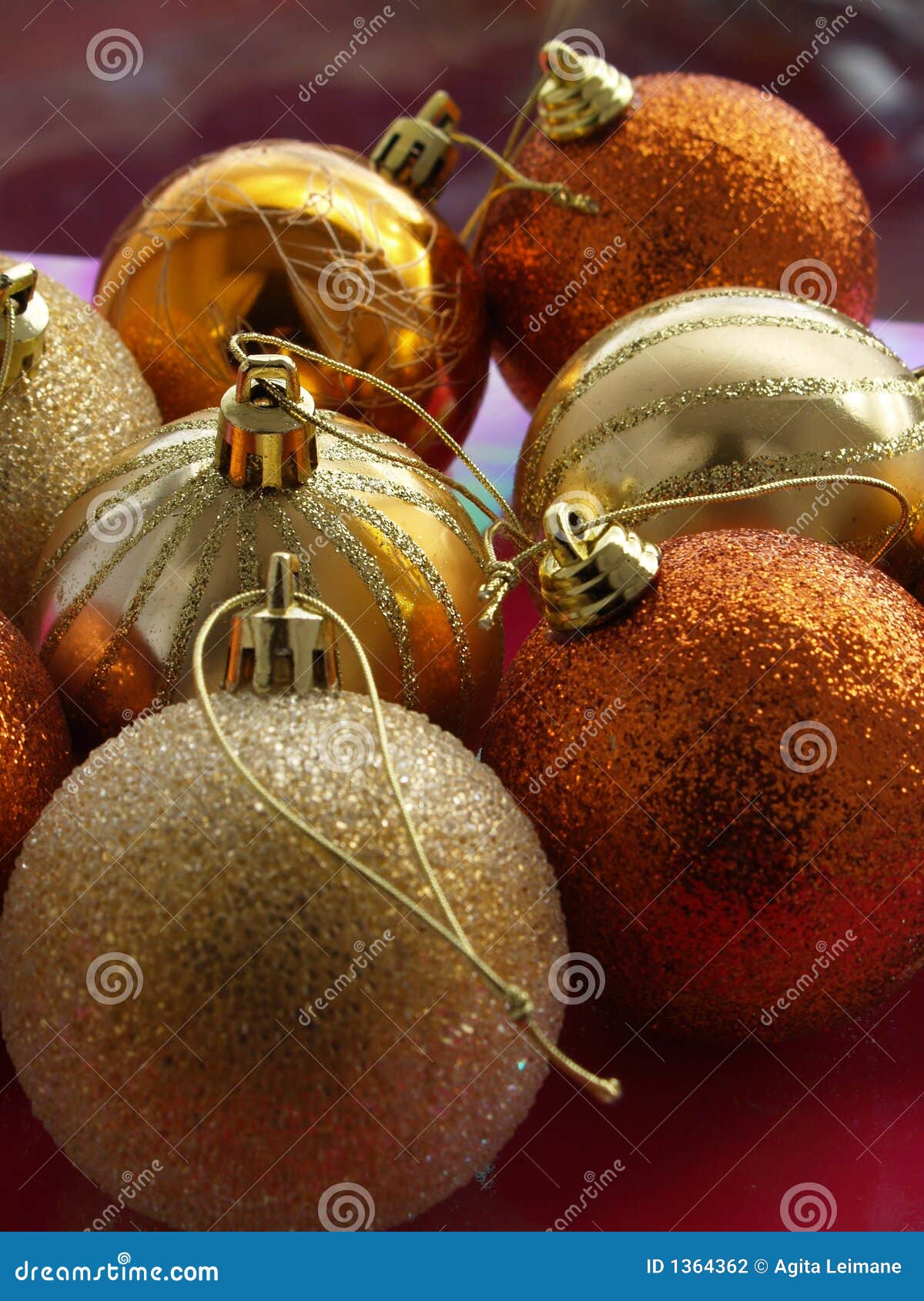 Christmas balls stock photo. Image of decorative, glass - 1364362