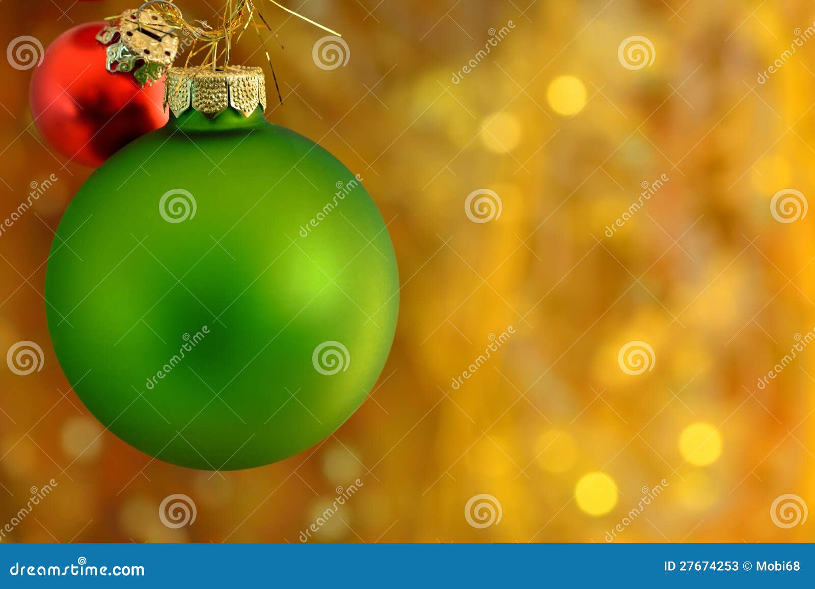 Christmas balls stock image. Image of orange, golden - 27674253