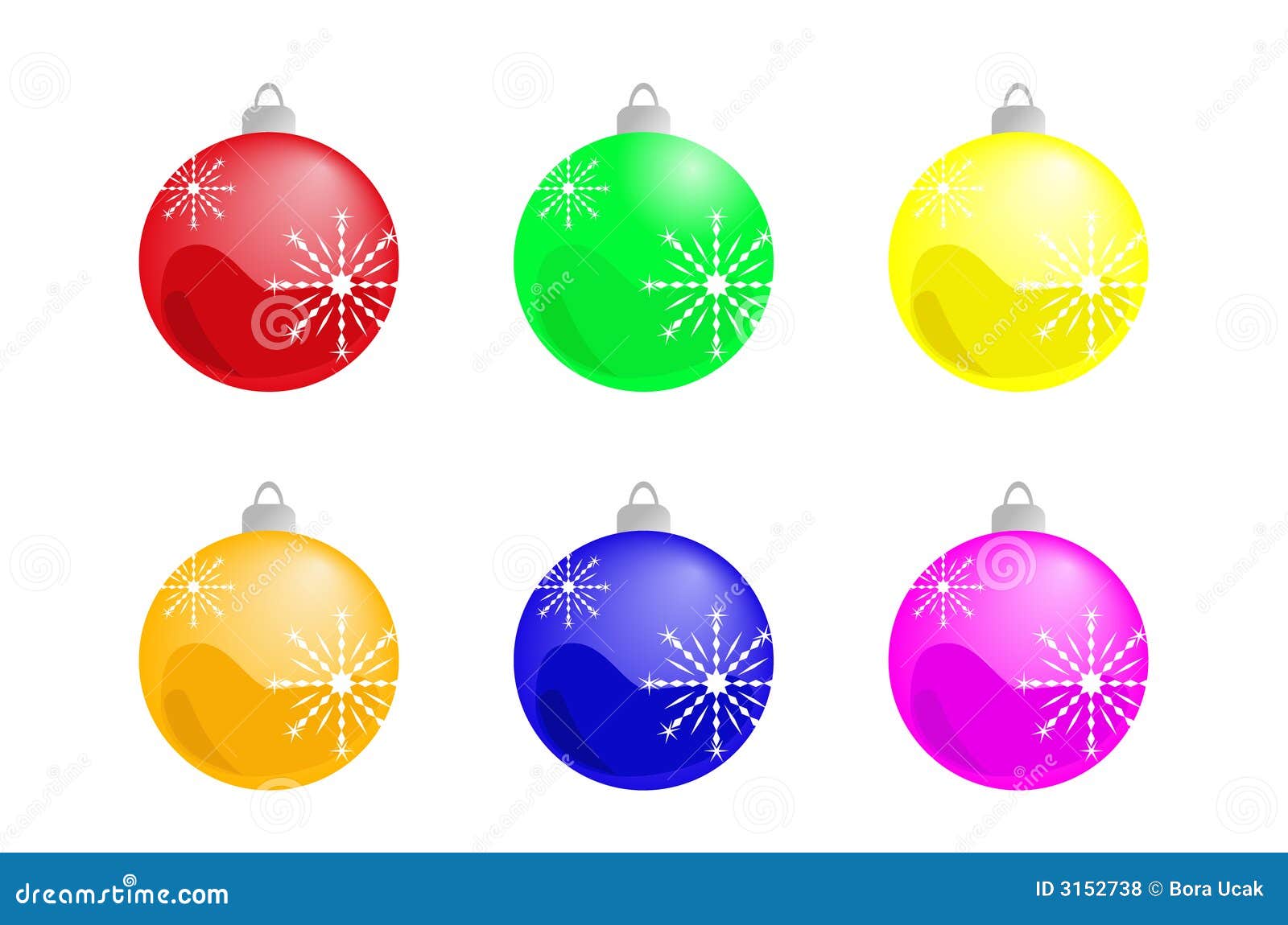 Christmas balls stock vector. Illustration of cold, ornaments - 3152738