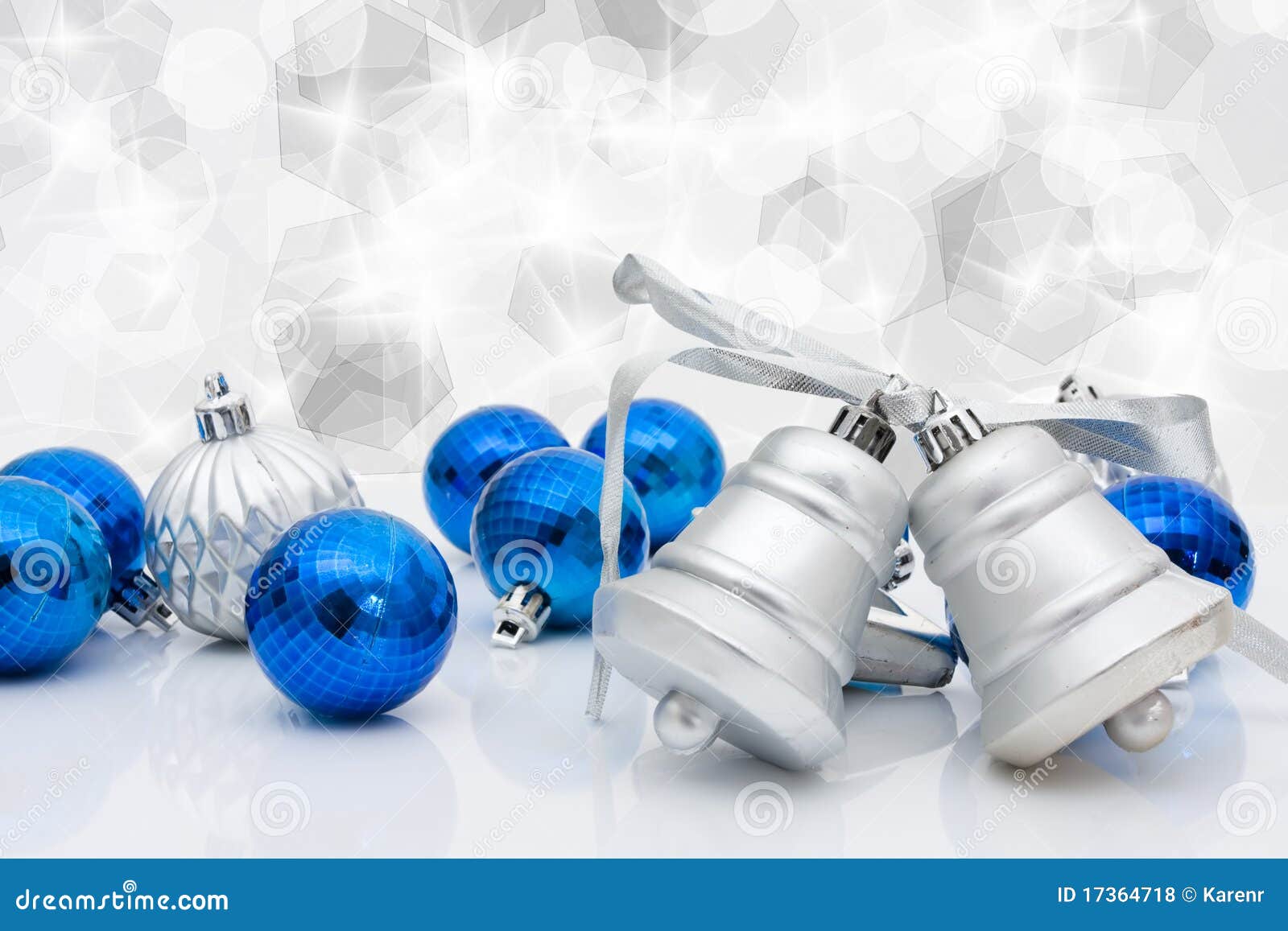 Christmas Balls and Bells stock photo. Image of shiny 17364718