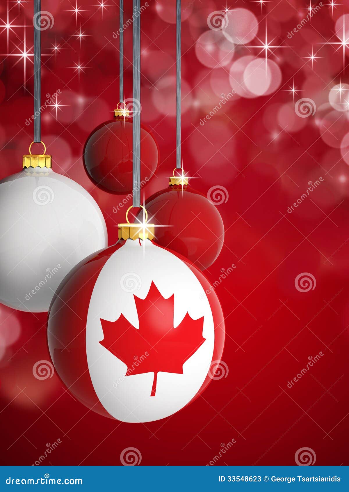 christmas balls with canadian flag stock photos image mr christmas lights and sounds
