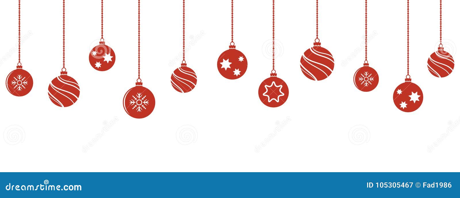 Christmas Balls Decorations Isoladed Hanging Ornaments Stock ...