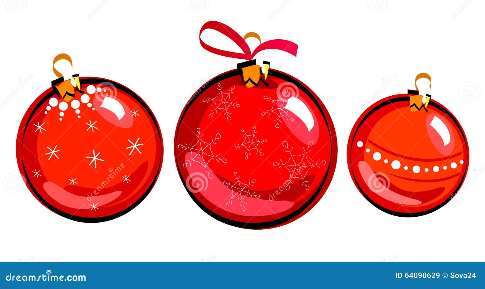 Christmas balls, drawing stock vector. Illustration of paper 64090629