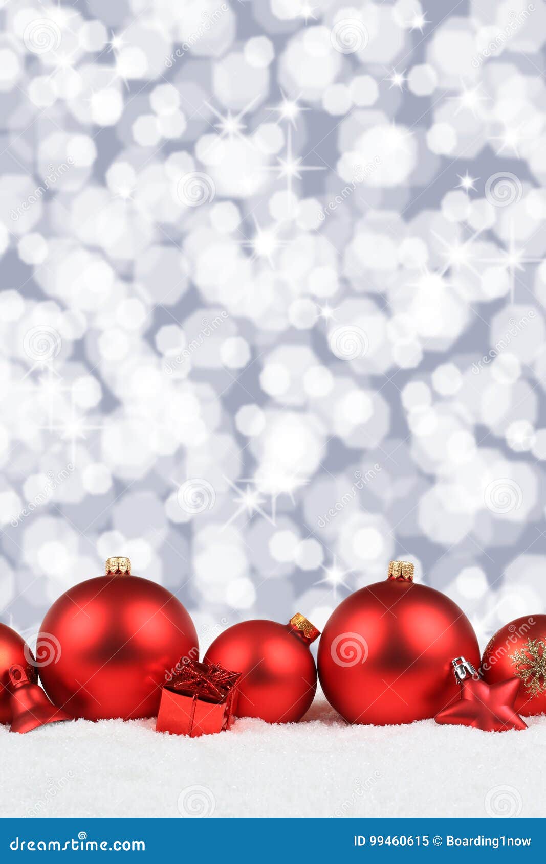 Christmas Balls Red Decoration Snow Winter Background Portrait F Stock  Image - Image of christmas, backgrounds: 99460615