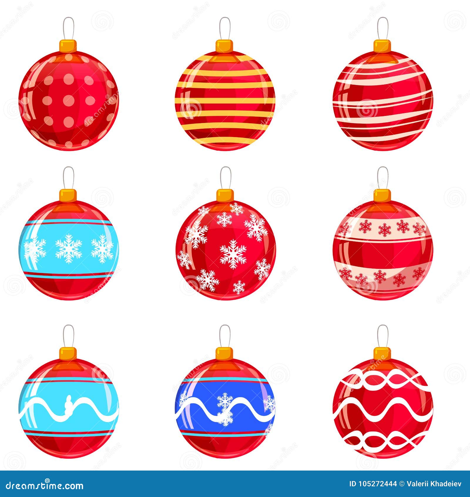 christmas ornaments cartoon