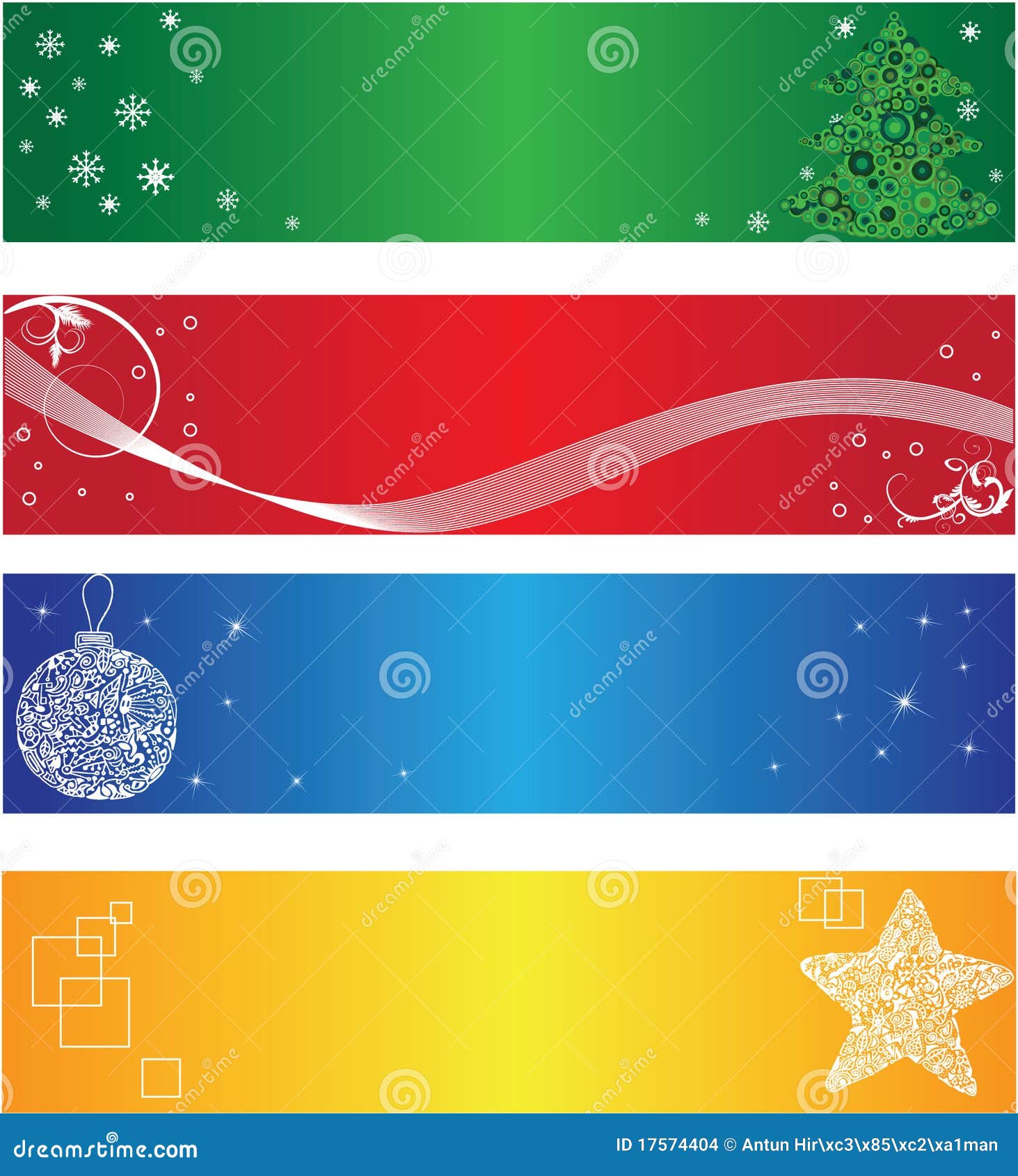 Christmas banner stock vector. Illustration of header - 17574404