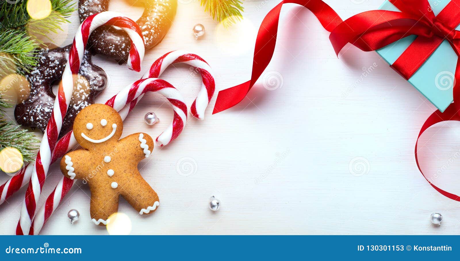 Christmas Banner Background; Holidays Gift, Christmas Tree Decor Stock ...