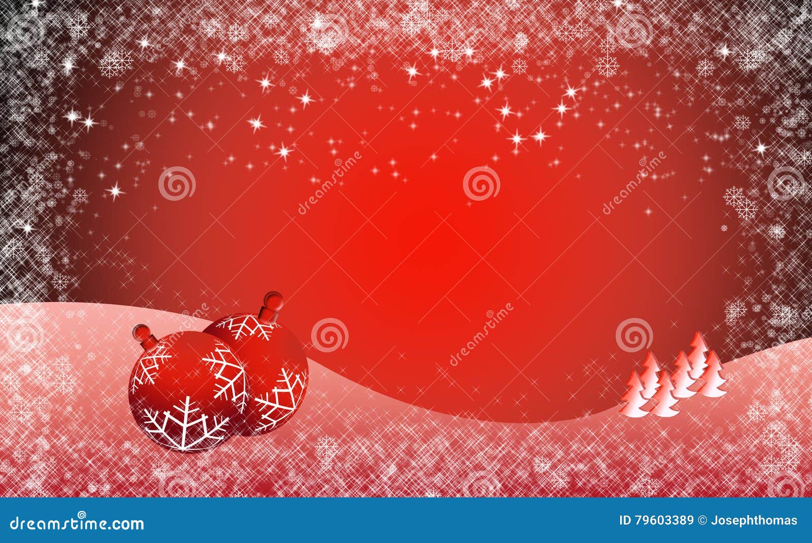 Christmas Banner Red Background Stock Illustration Illustration of