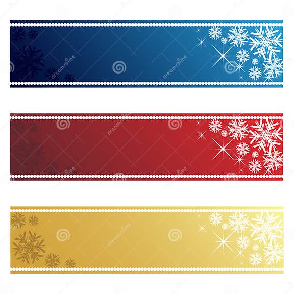 Christmas banners stock vector. Illustration of gold - 16233886