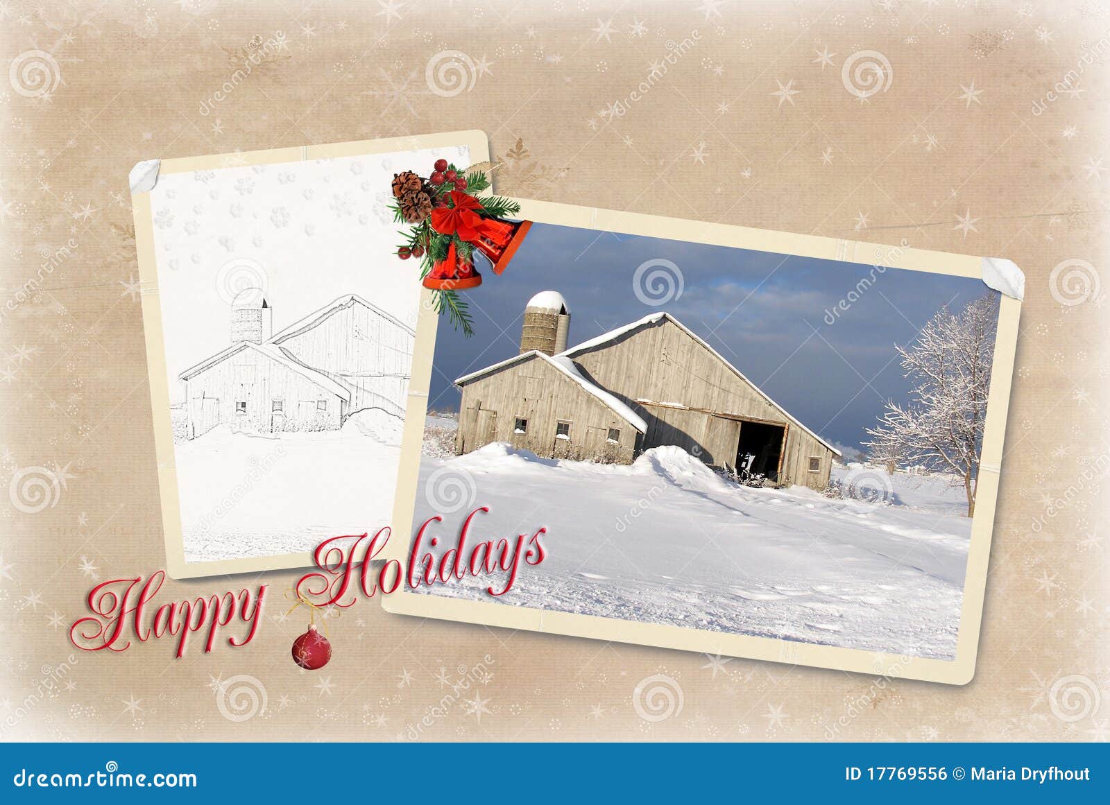 Christmas Barn Stock Illustration Illustration Of Illustration