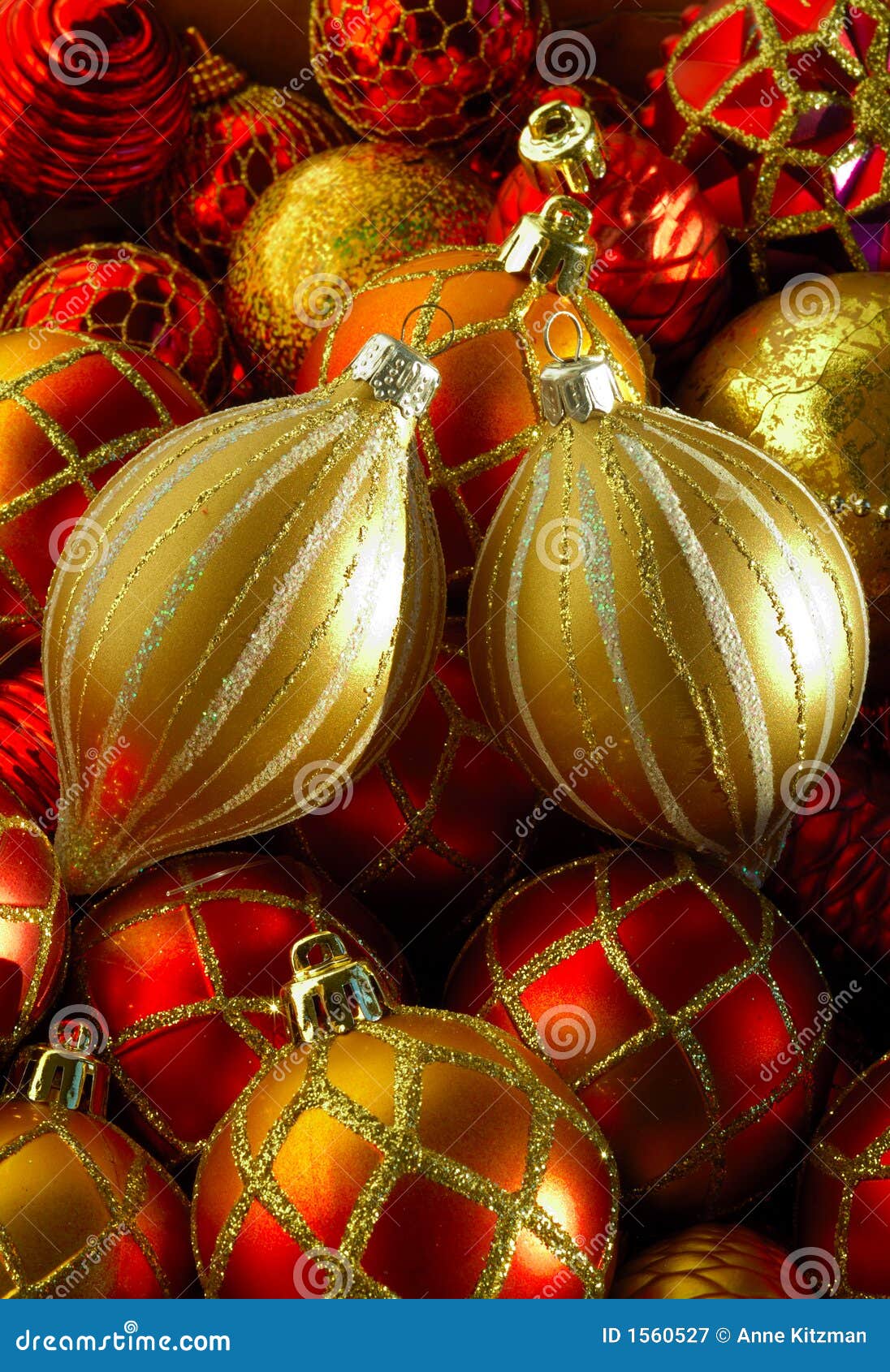 Christmas Baubles stock image. Image of ornaments, shiny - 1560527