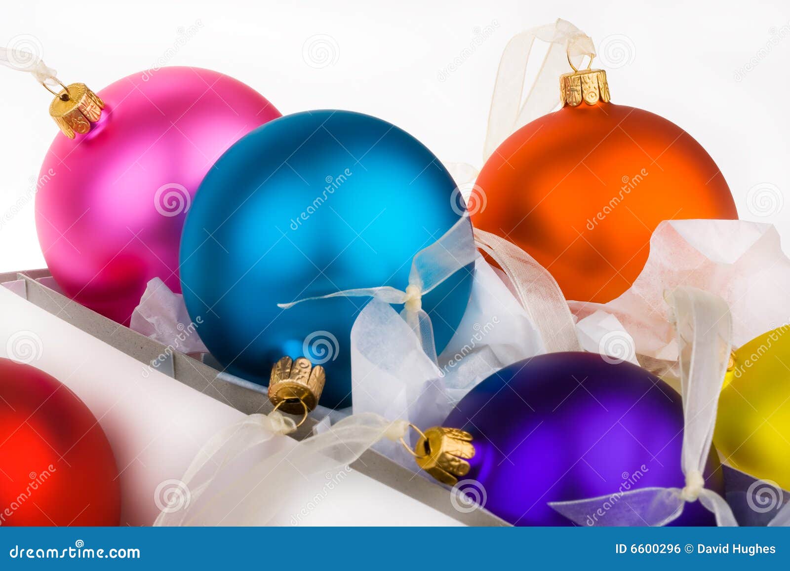 christmas baubles boxed and unboxed
