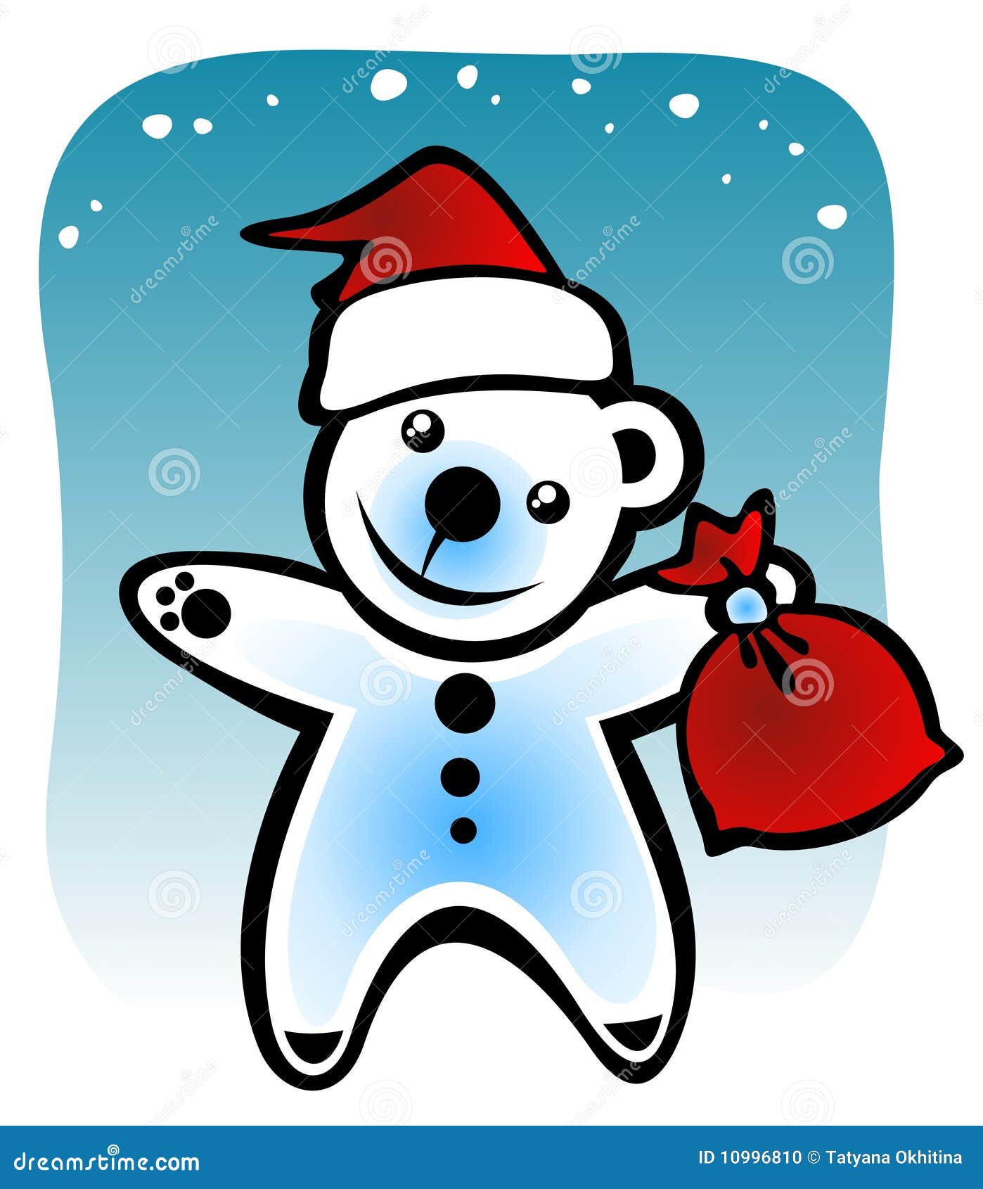 Download Christmas bear stock vector. Illustration of graphics ...