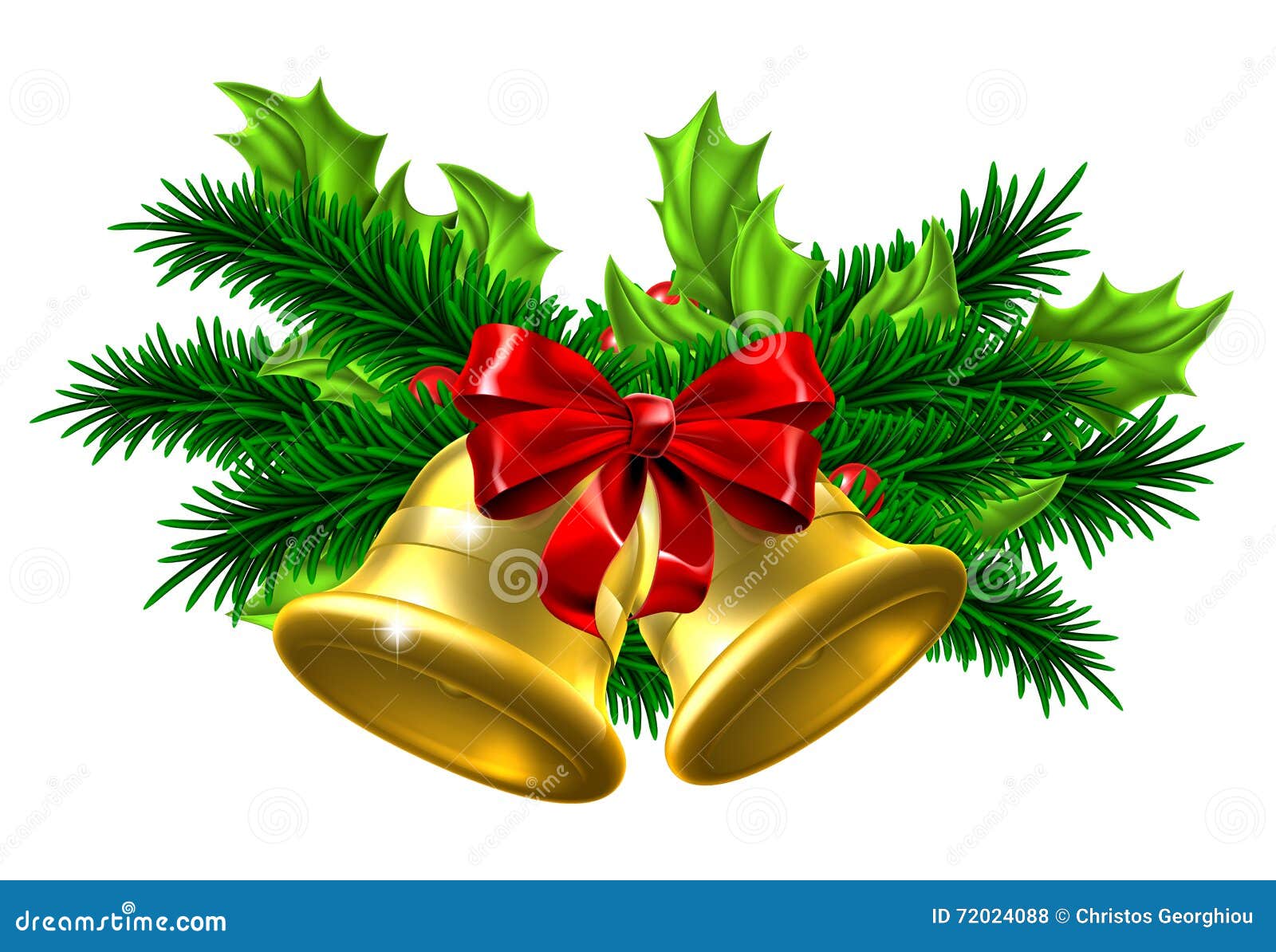 Christmas Bells Ornament stock vector. Illustration of chrismas - 72024088