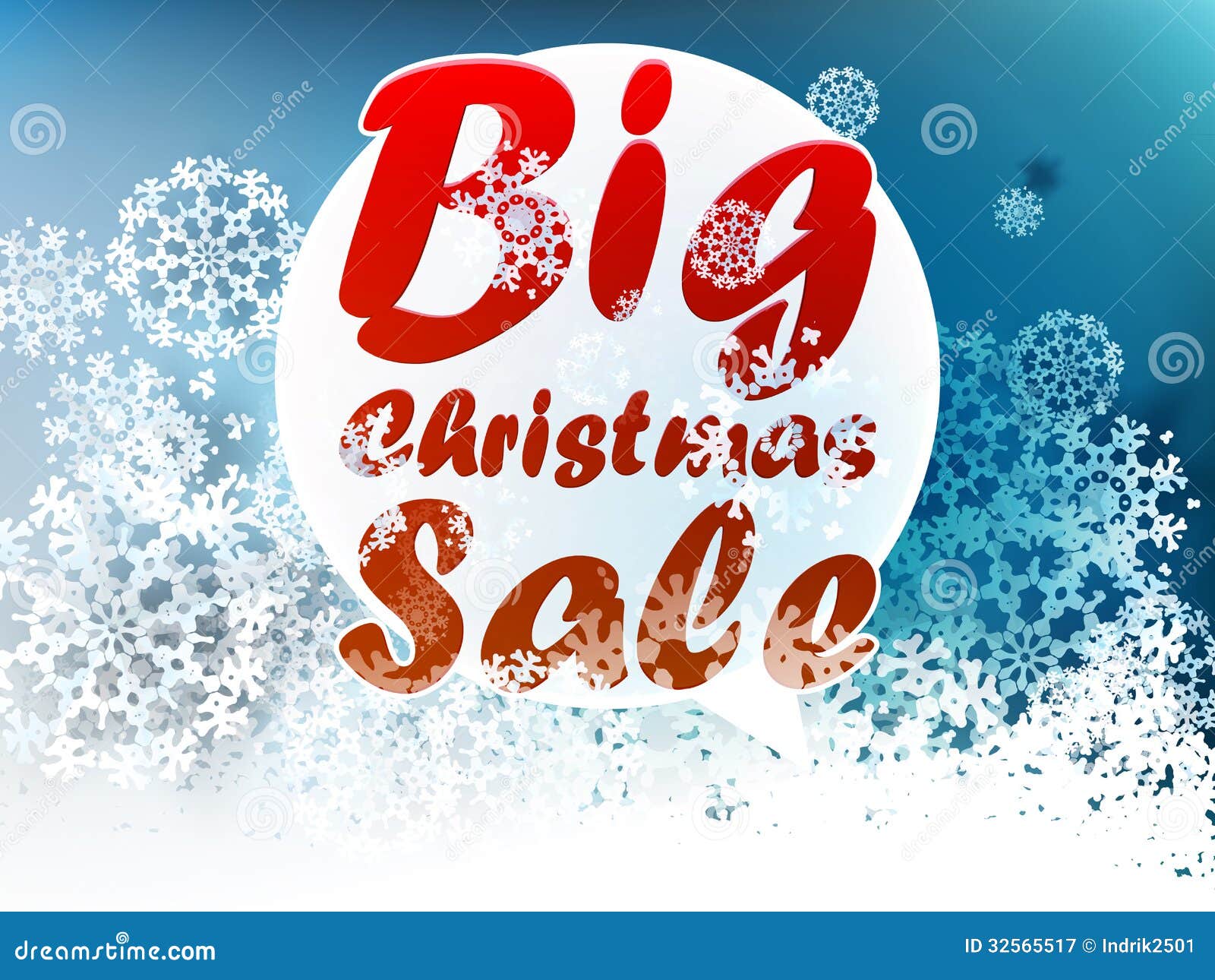 Christmas Big Sale Template. Stock Vector Illustration of circle