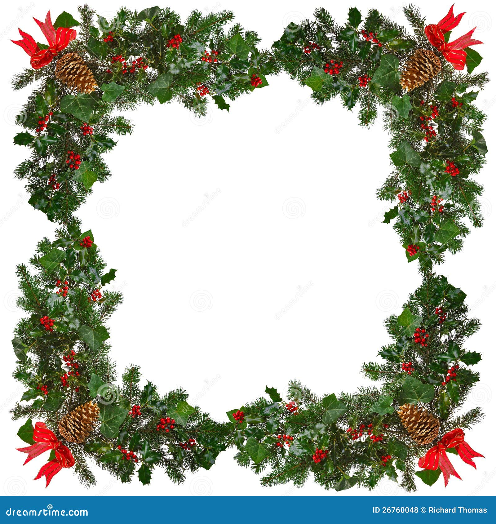 clipart christmas wreath border - photo #44
