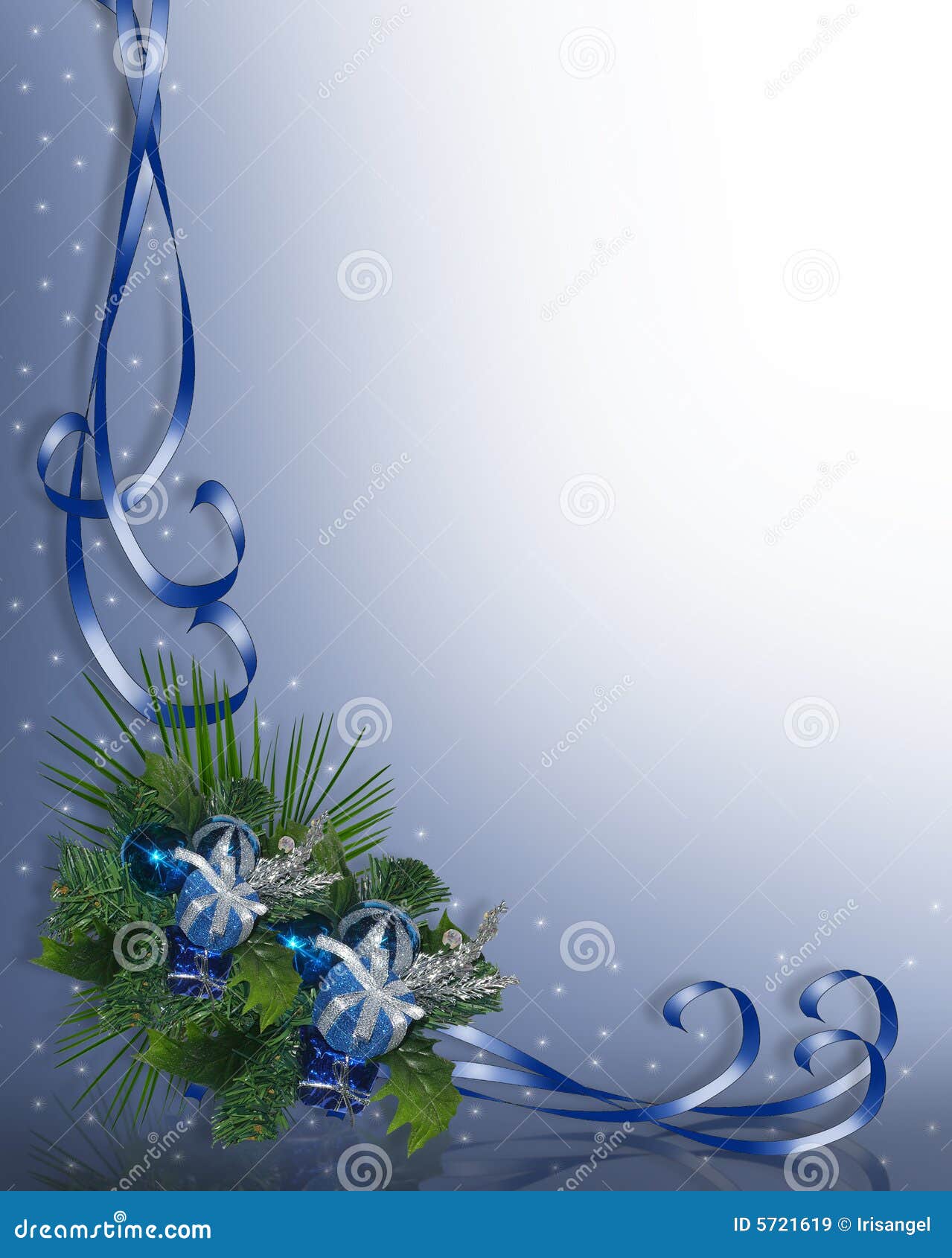 Christmas Border Blue Royalty Free Stock Images - Image: 5721619