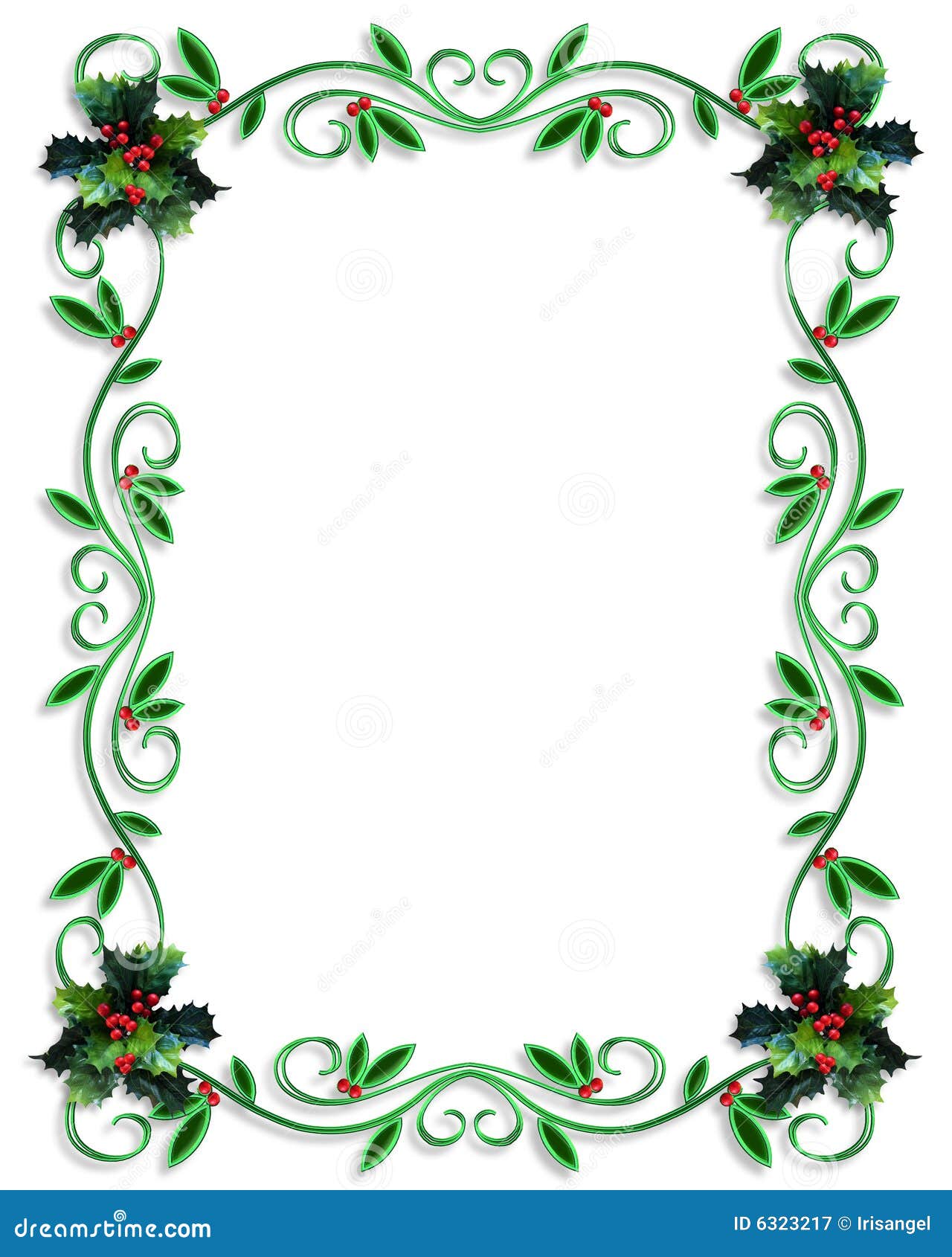 Christmas Border design stock illustration. Illustration of ...