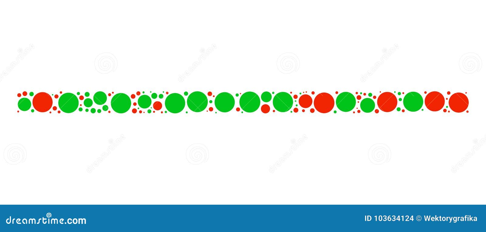 christmas polka dot border