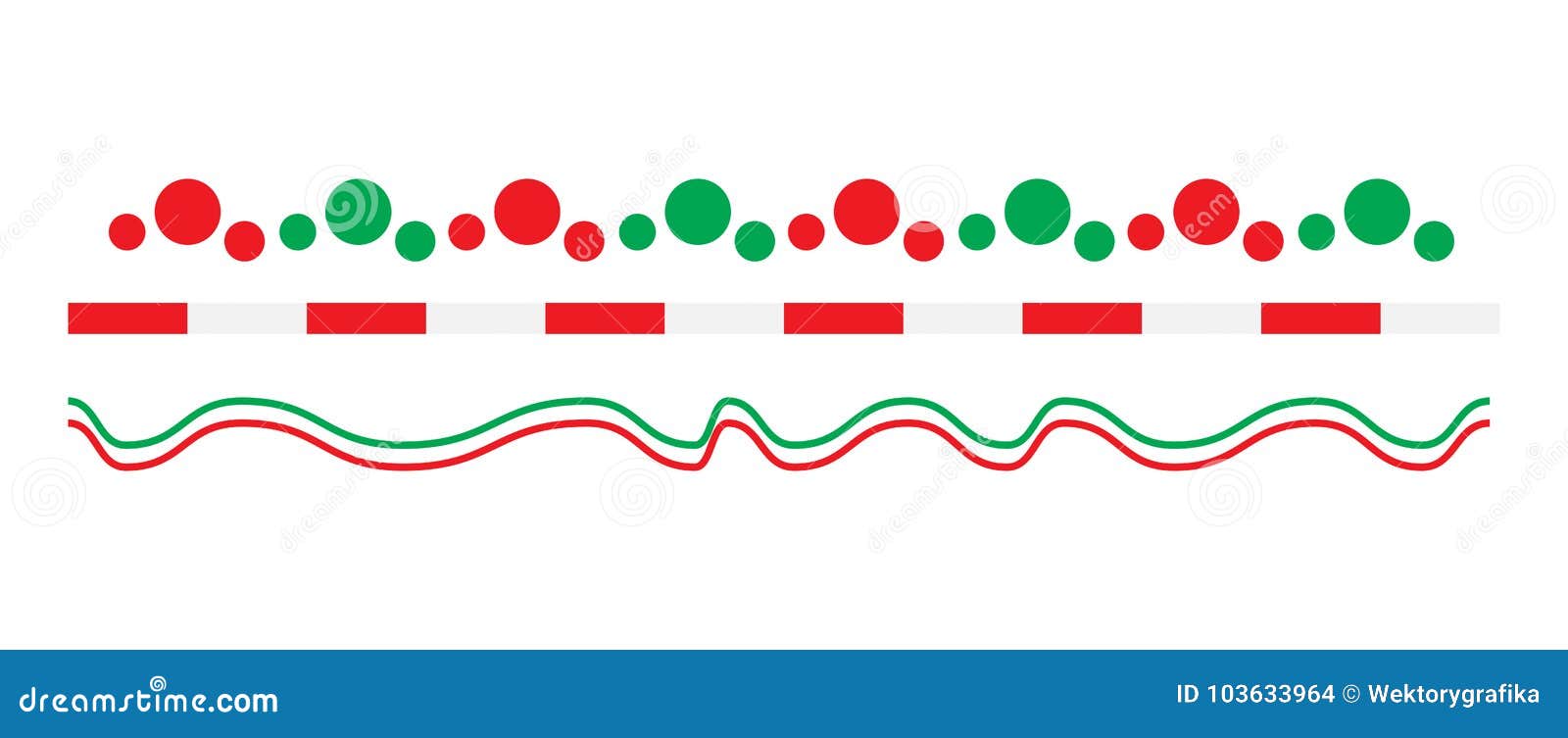 Download Christmas Border Line Set Vector Isolated White Background Stock Vector Illustration of merry