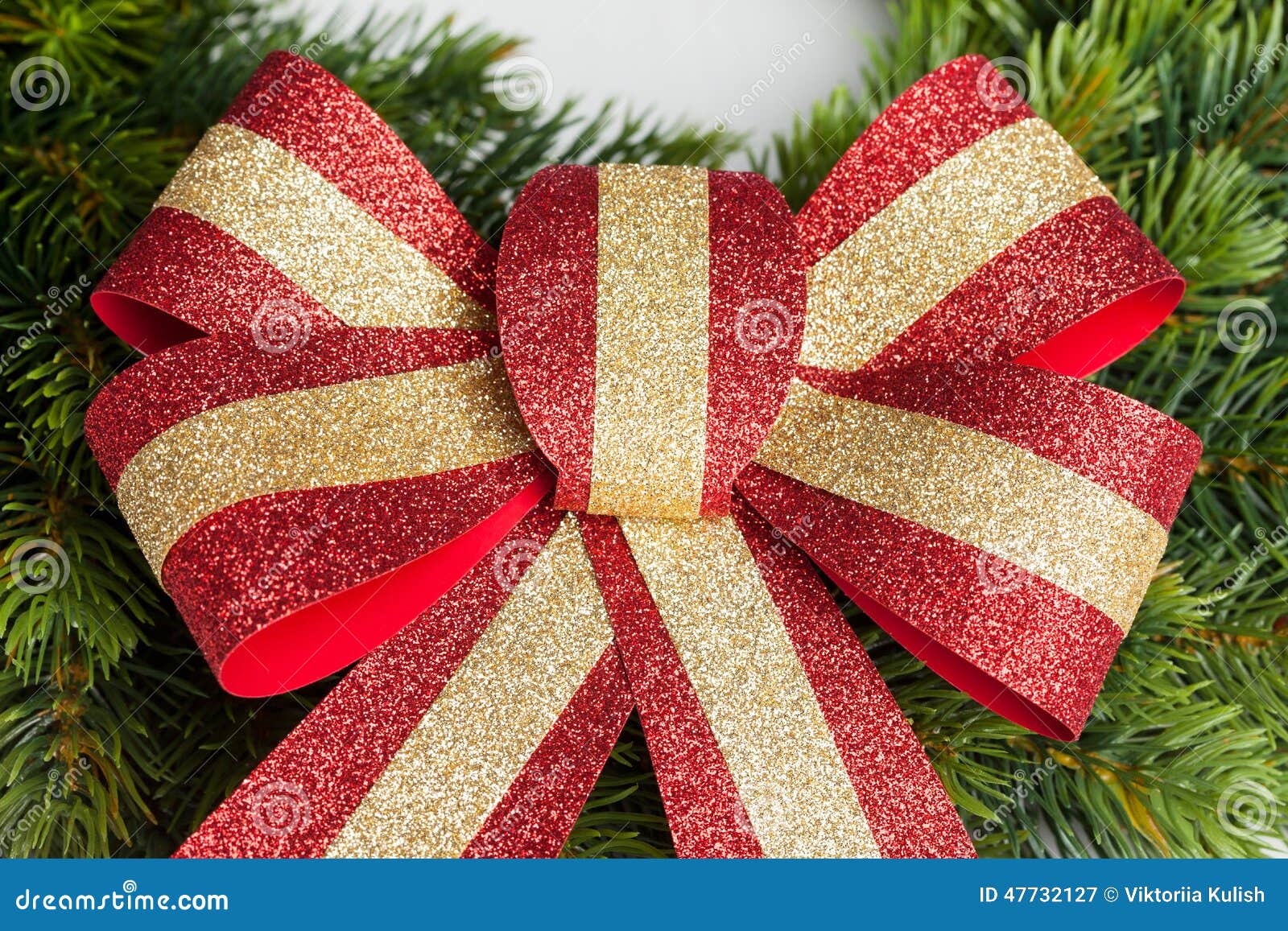 Christmas bow stock image. Image of merry, crystal, gold 47732127