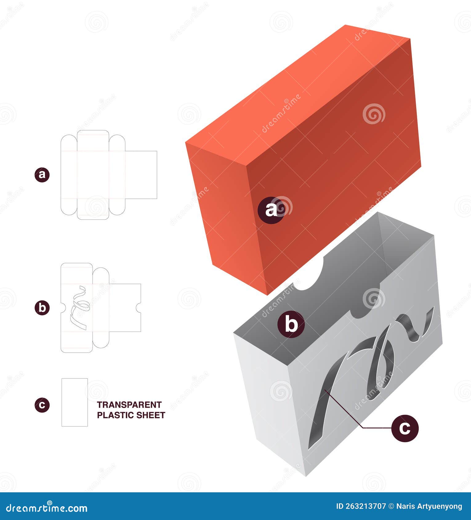 Christmas Box Die Cut Template Design Stock Vector Illustration of Christmas Box Die Cut Template Design Stock Vector Illustration of