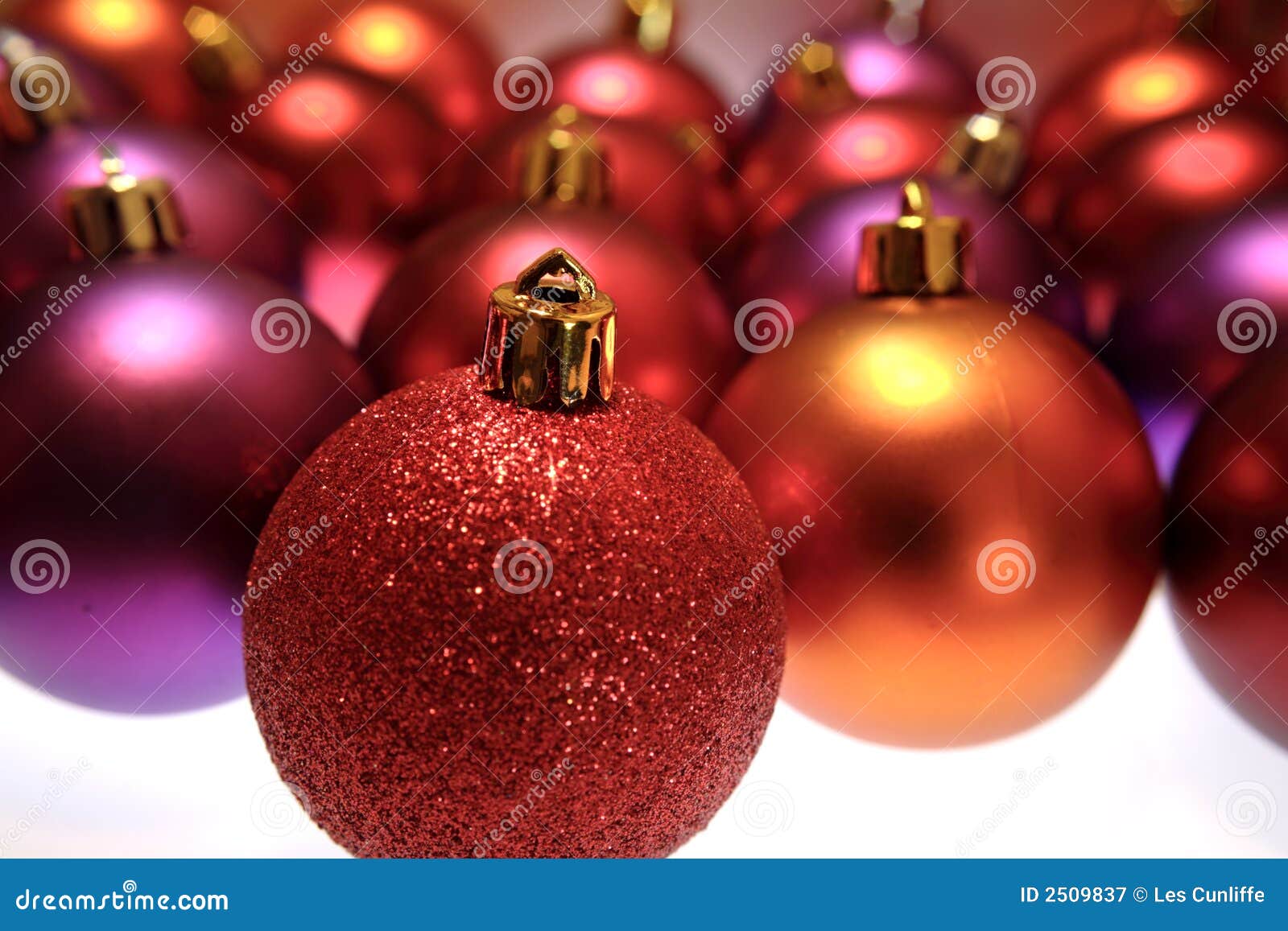 Christmas Bulbs stock image. Image of shot, macro, round - 2509837