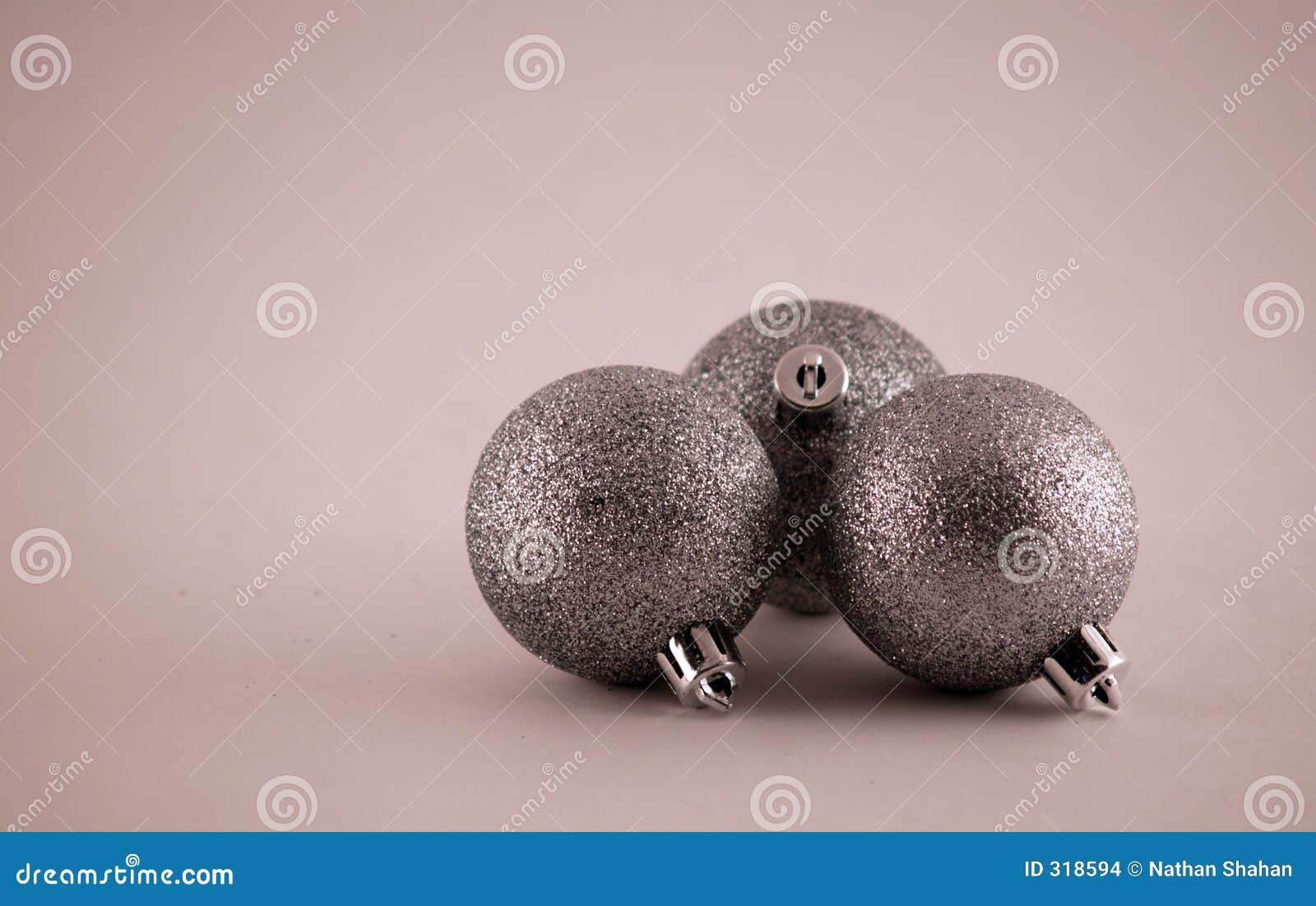 Christmas Bulbs stock photo. Image of seasonal, tree, silver 318594