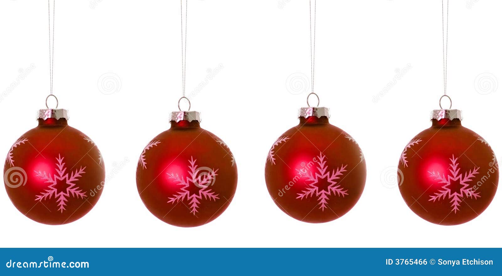 Christmas Bulbs stock photo. Image of white, striped, snowflake 3765466