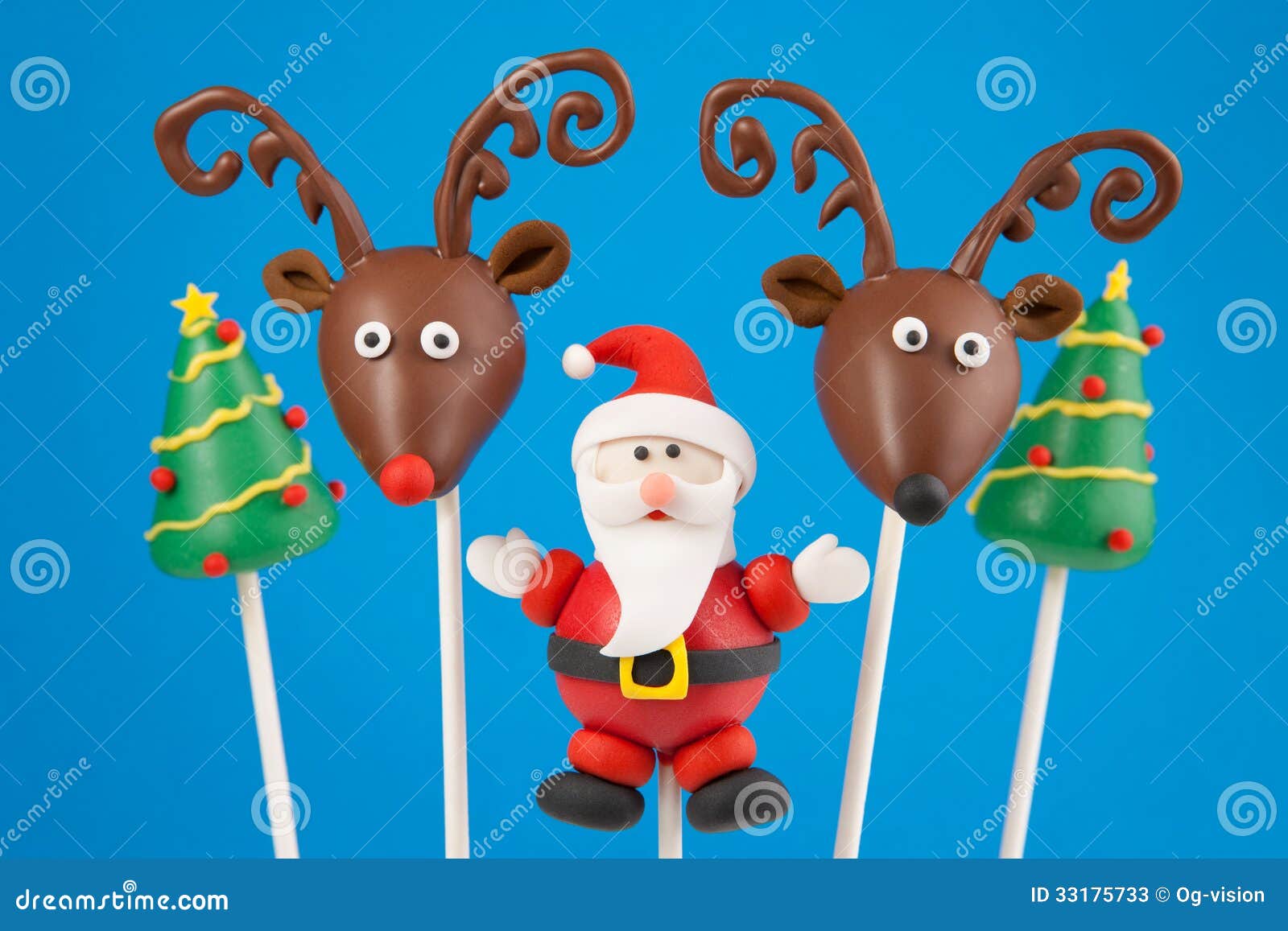 Christmas cake pops stock image. Image of background