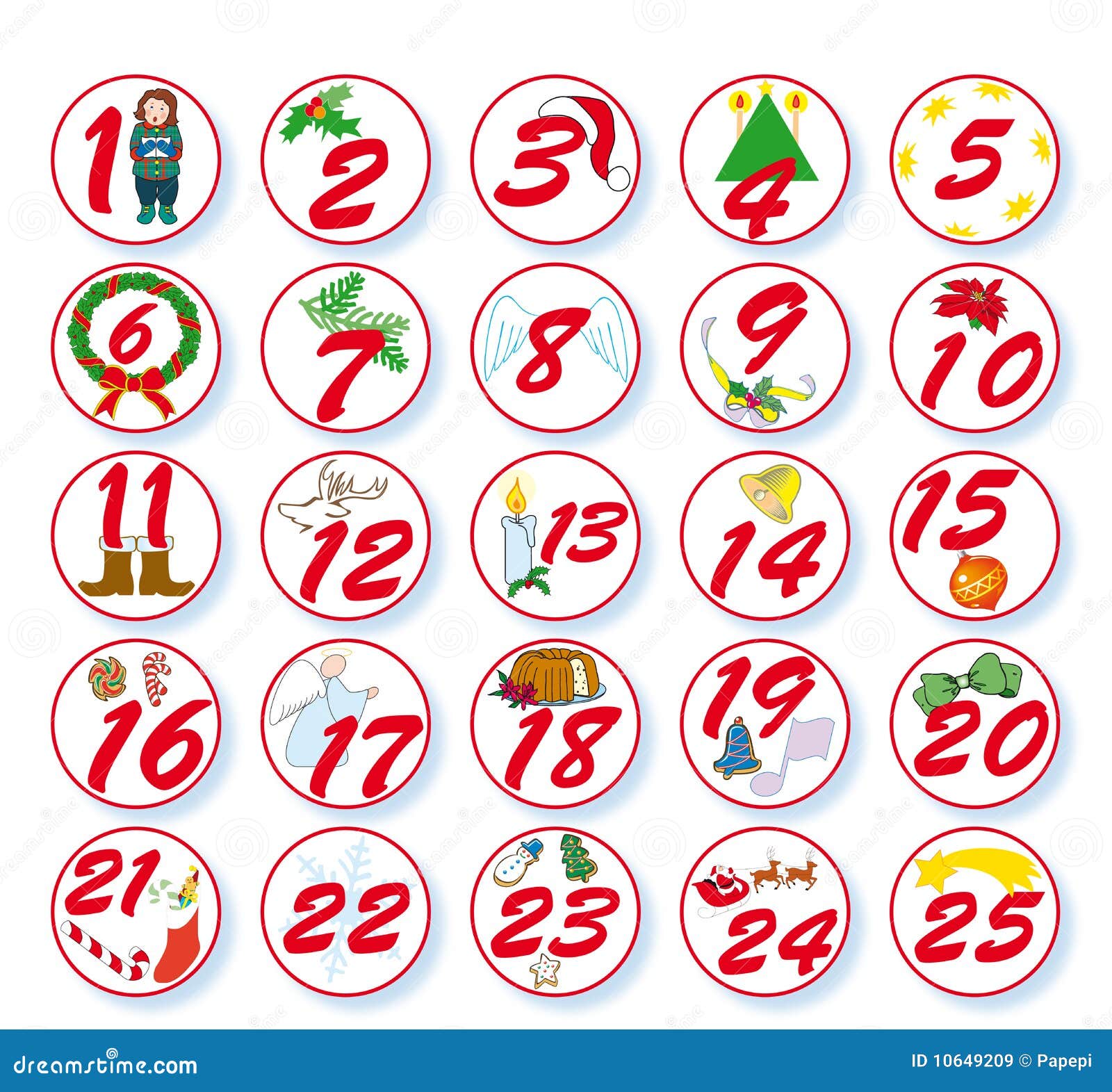 christmas numbers clipart - photo #28