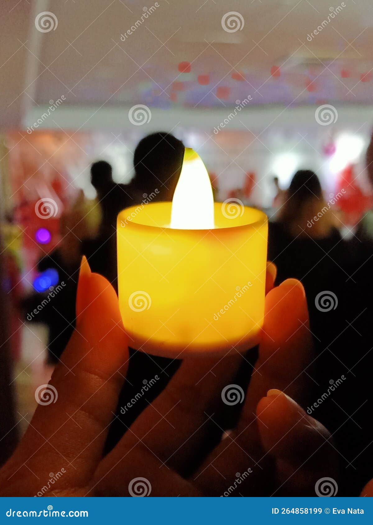 Christmas Candle light stock image. Image of light, candle 264858199