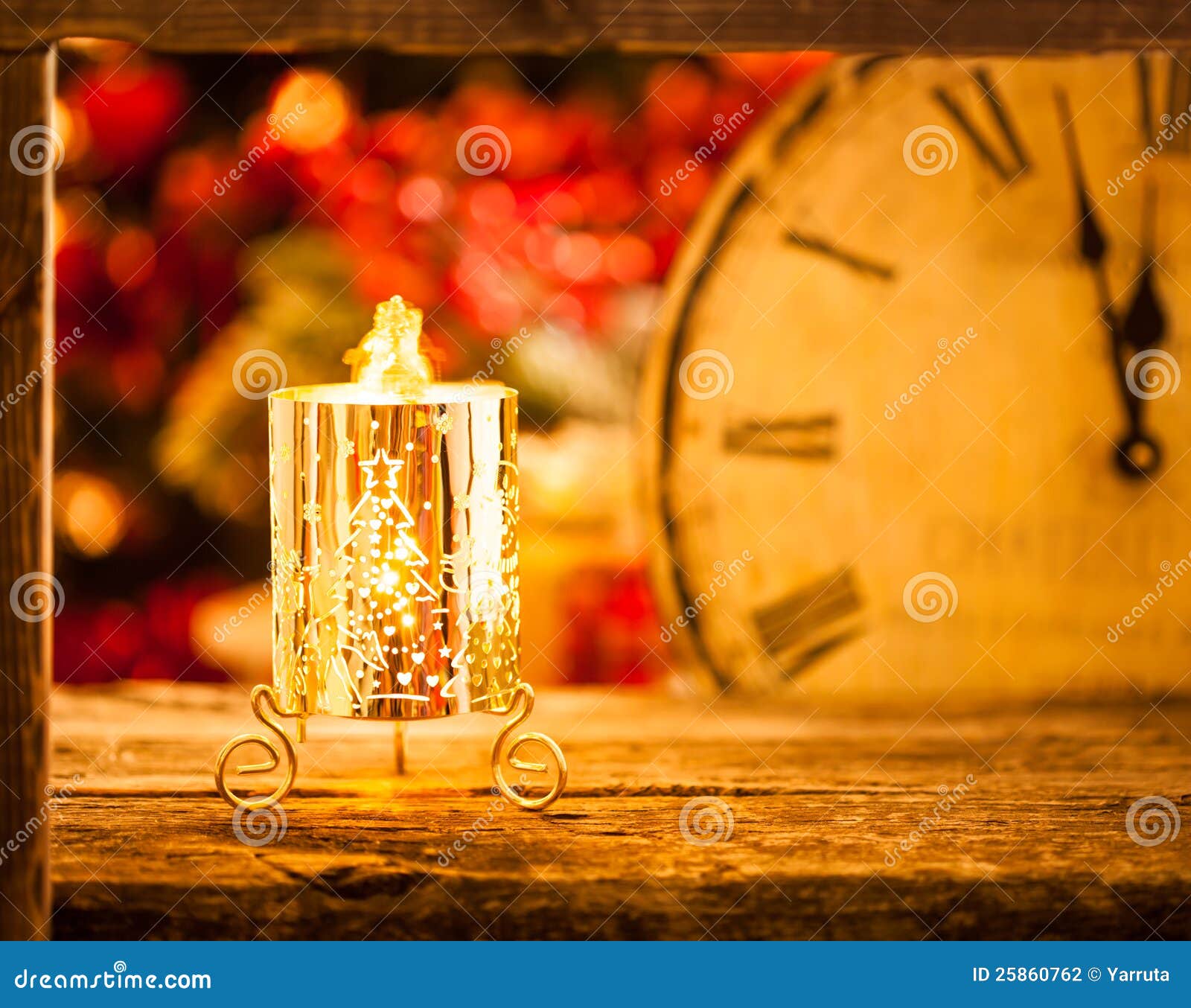 Christmas Candle at Midnight Stock Photo - Image of beautiful ...