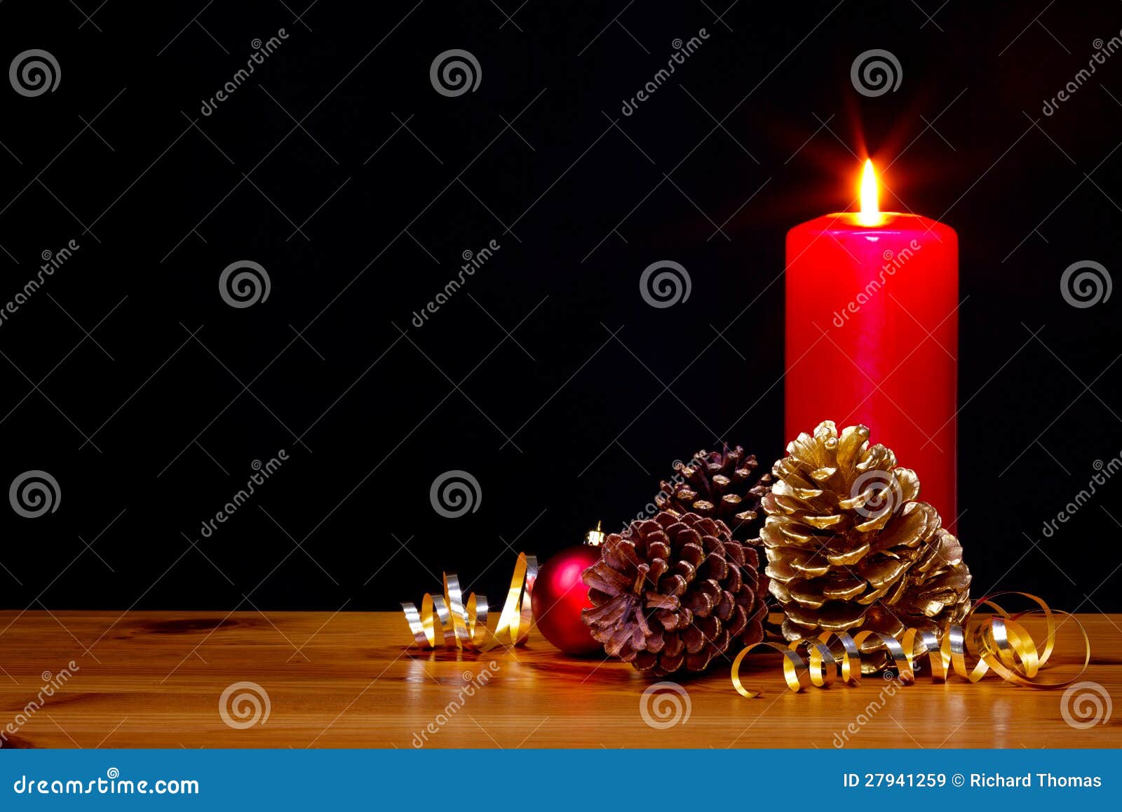 Christmas Candle Still Life Stock Image Image of setting, background