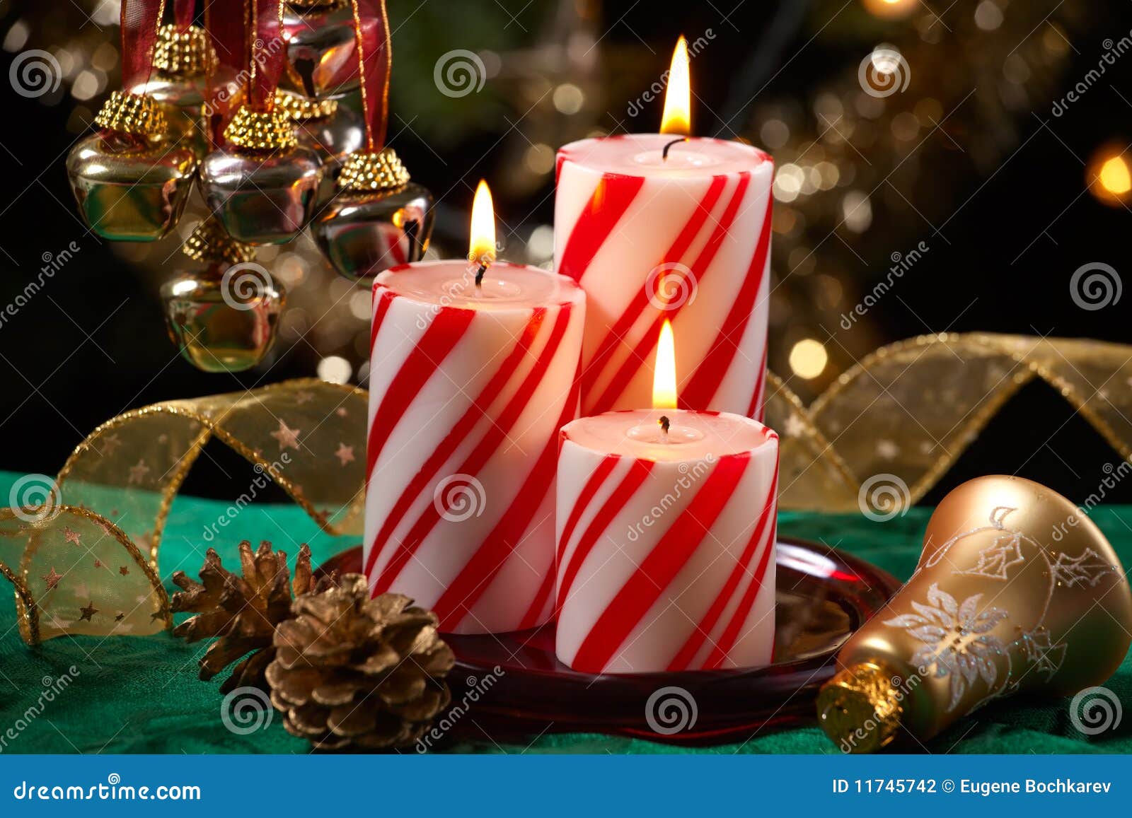 Christmas Candles stock photo. Image of flutes, glass 11745742