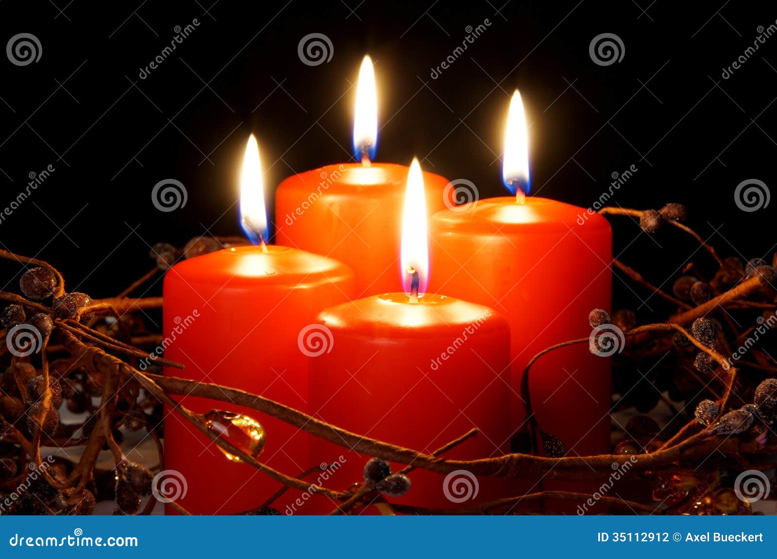 Christmas candles stock photo. Image of christmas, seasonal 35112912