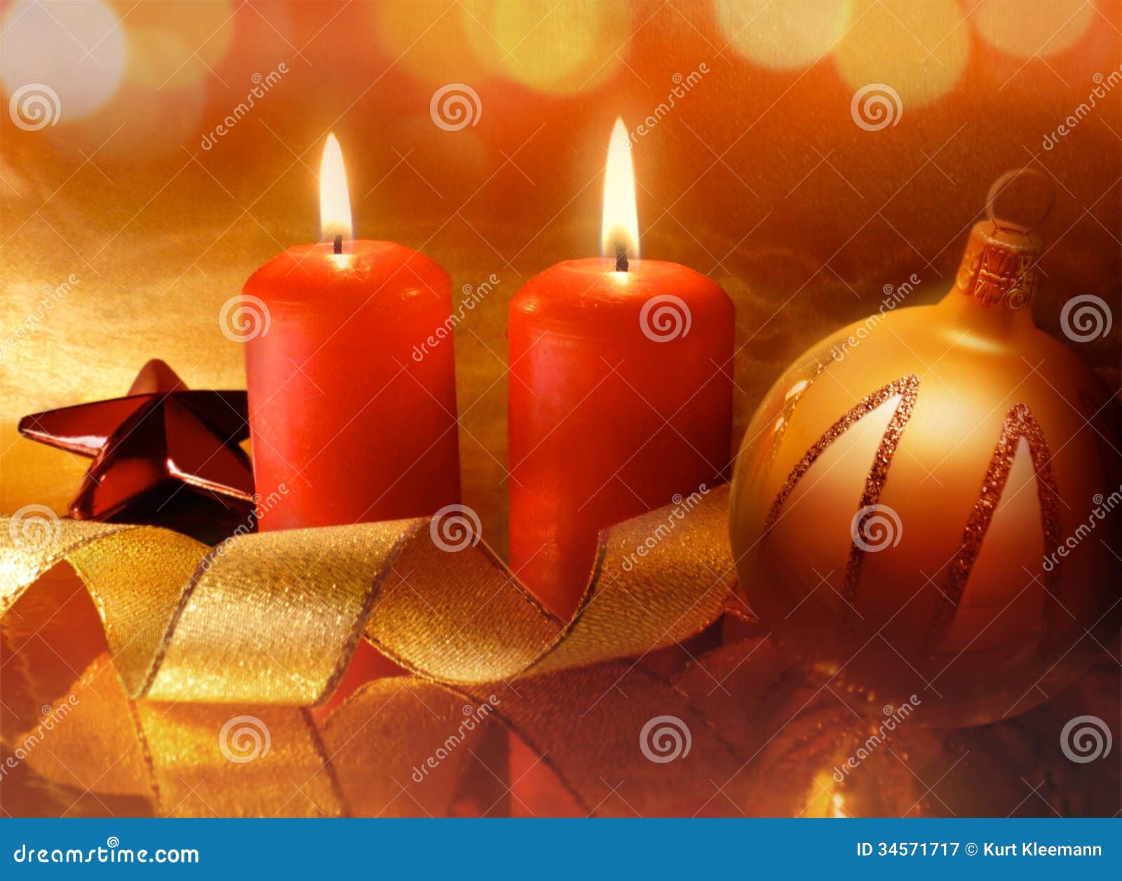 Christmas candles stock image. Image of holiday, celebration 34571717