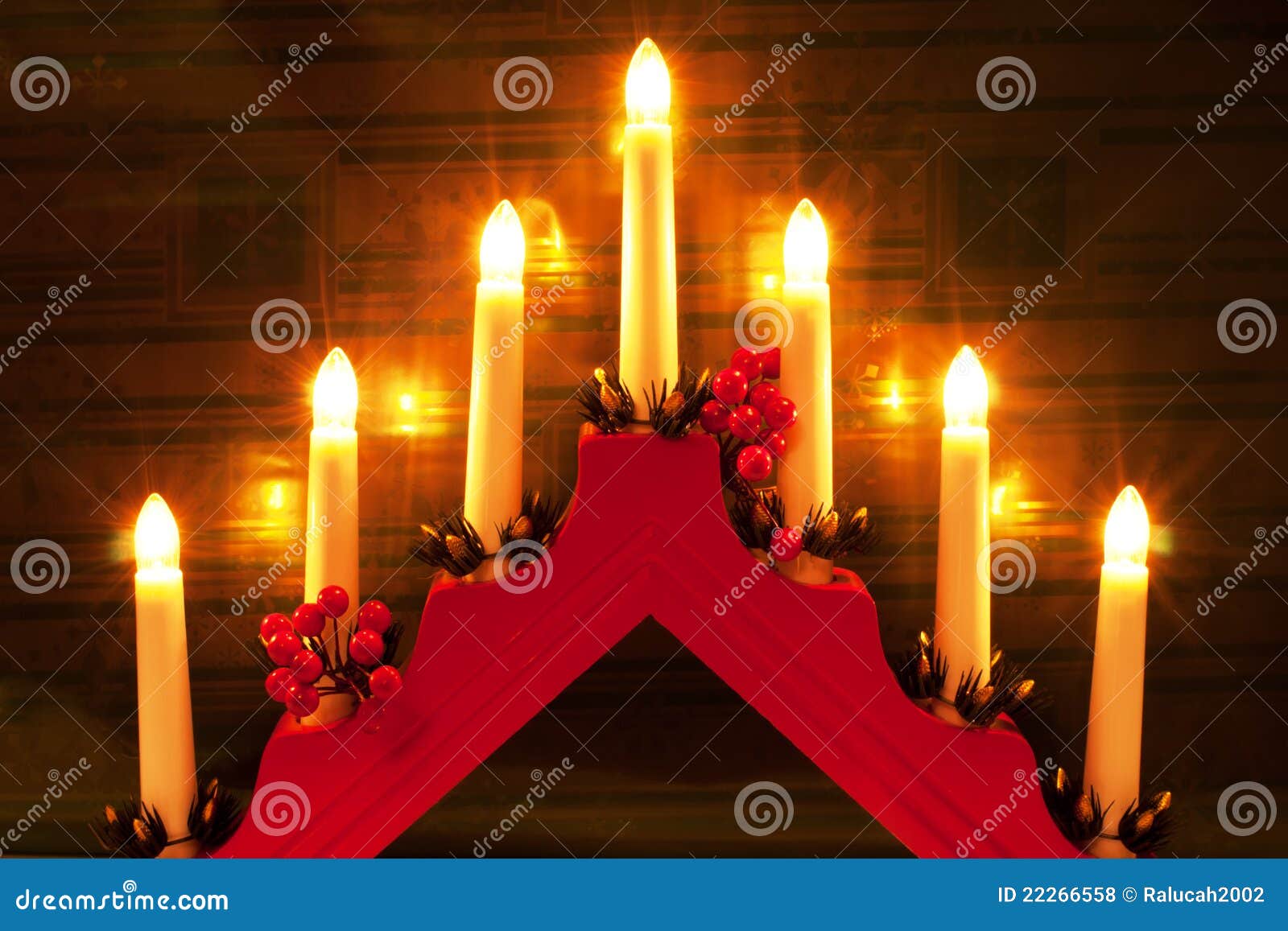 Christmas candlesticks stock photo. Image of candlesticks 22266558