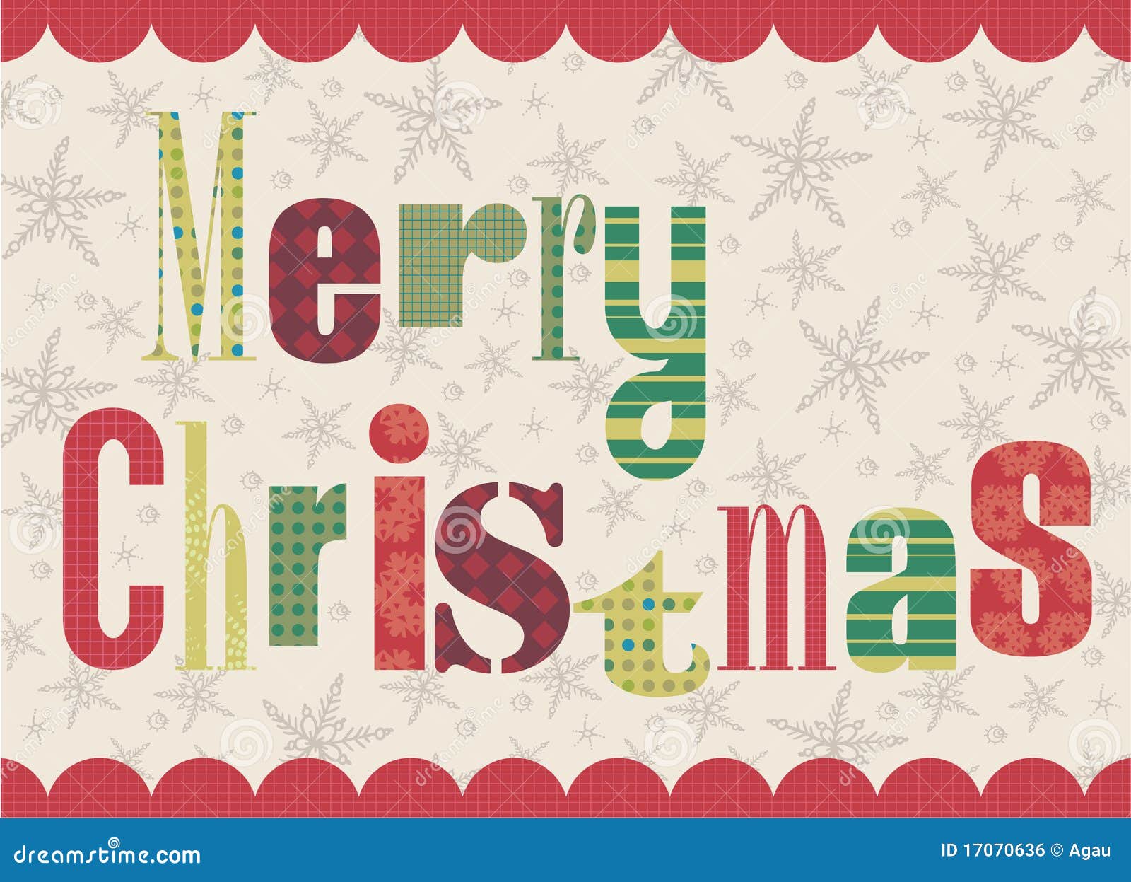 Christmas card stock vector. Illustration of merry, seasonal 17070636