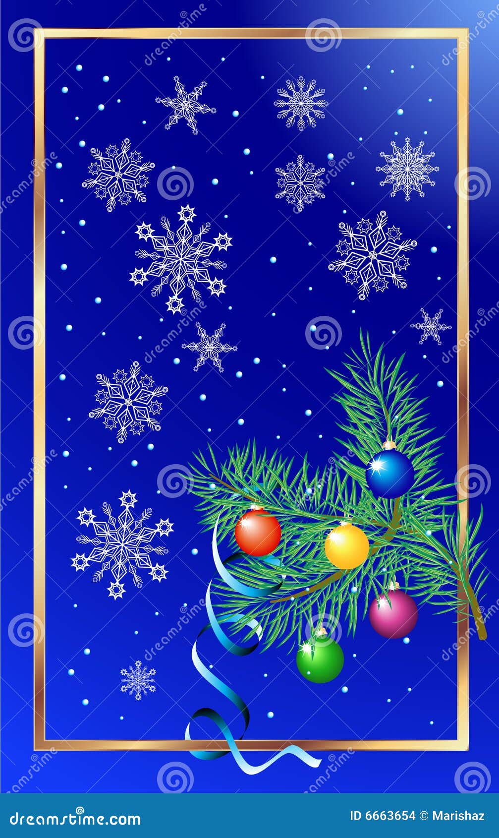 Christmas card stock illustration. Illustration of season 6663654