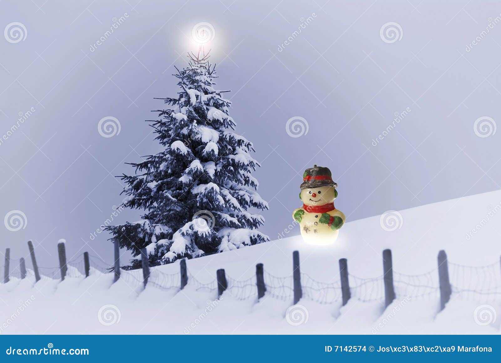 Christmas Card Stock Illustration Illustration Of Snow 7142574
