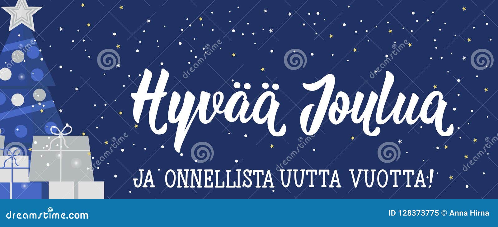 Merry Christmas And Happy New Year In Finnish 