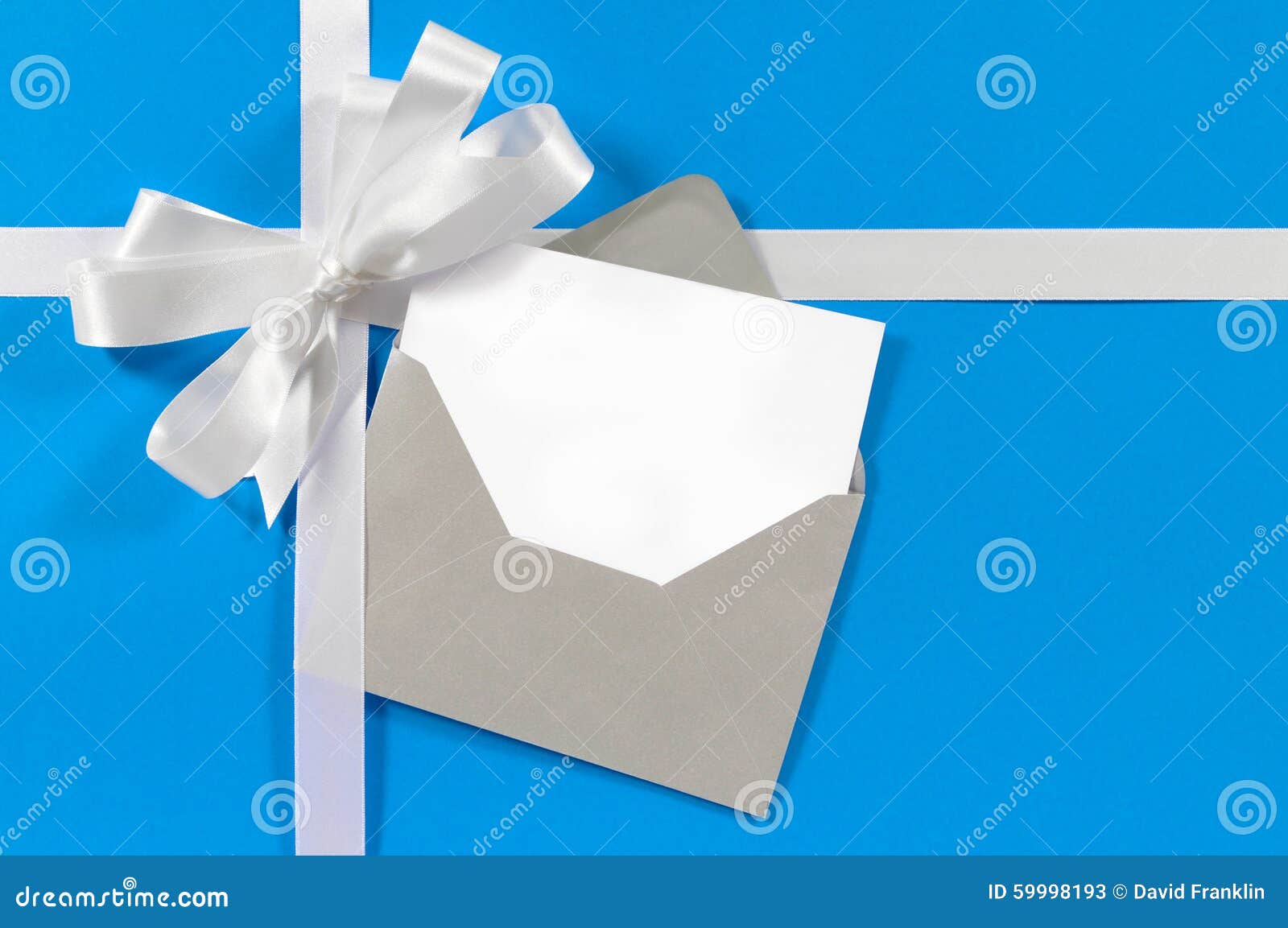 Silver Ribbon With Bow On White Background Stock Photo, Picture and Royalty  Free Image. Image 115473815.