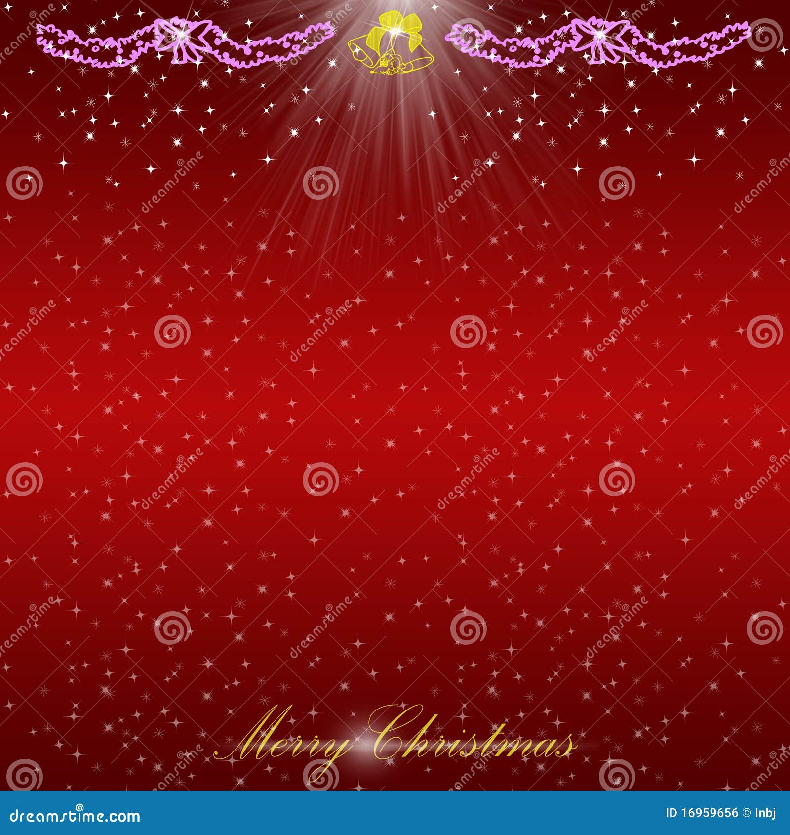 Christmas Card on Light Background Stock Illustration Illustration of