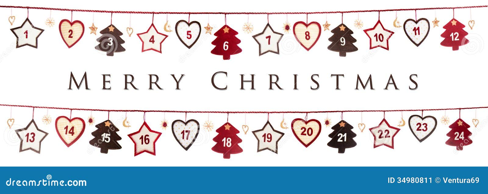 Christmas Card On White Background Stock Image - Image 