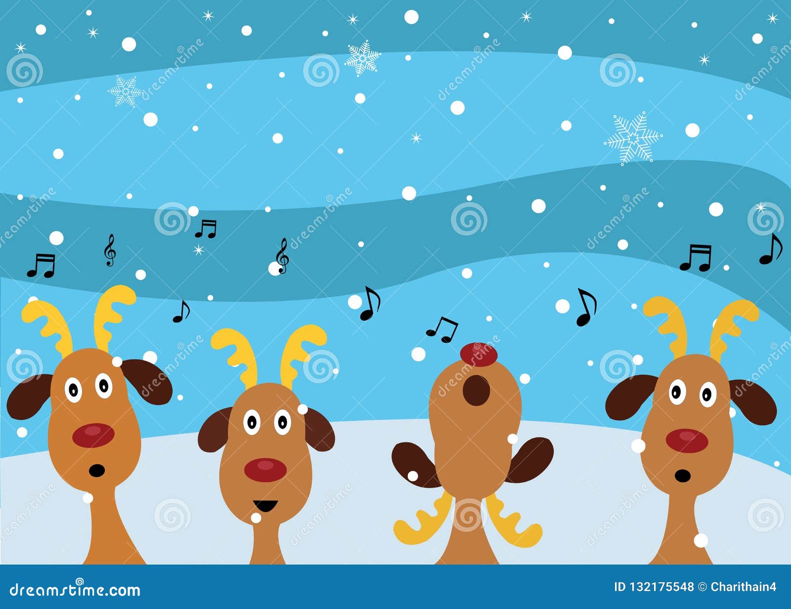 christmas carols by reindeers