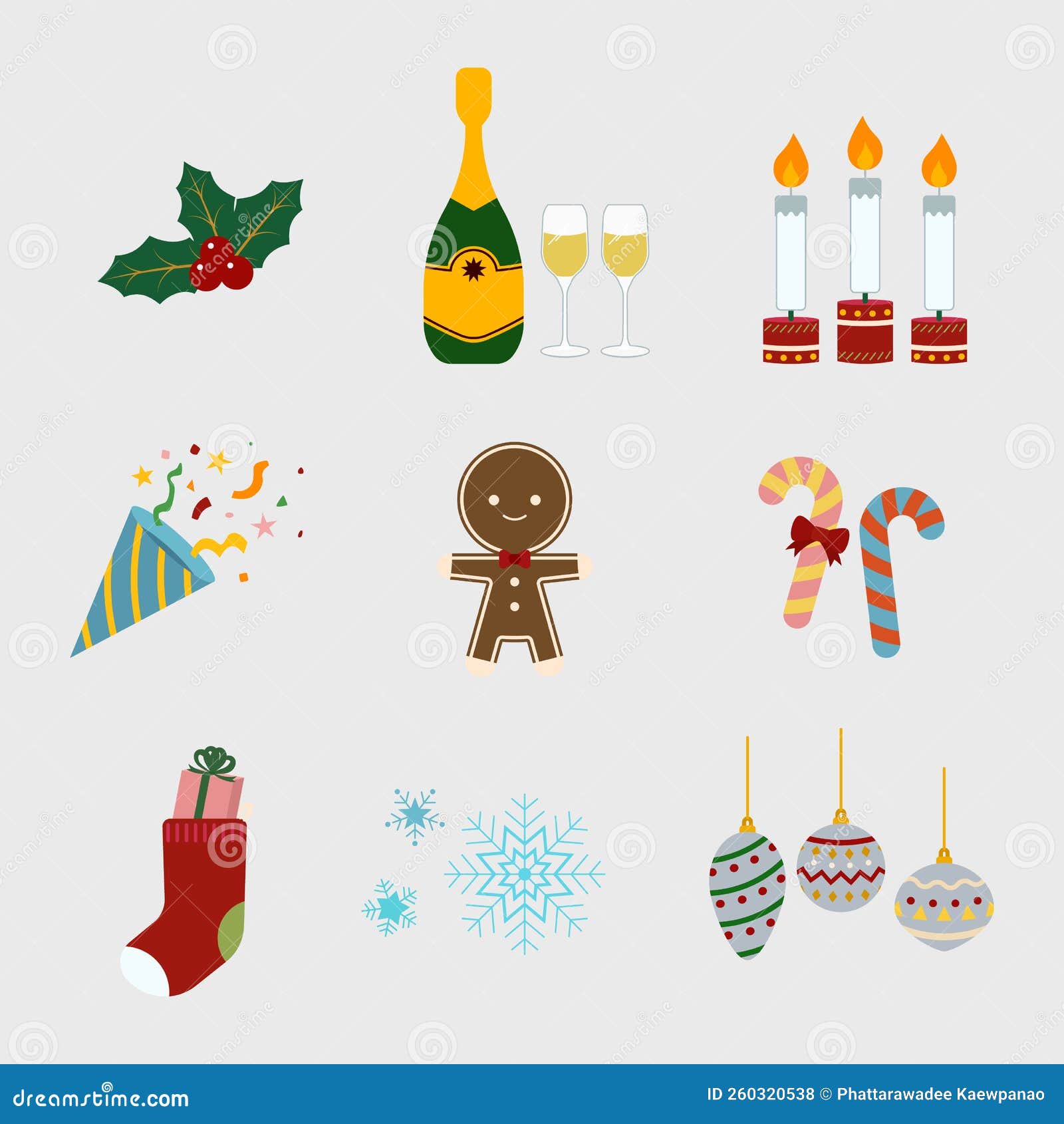 Christmas Cartoon Vector Design Element Stock Vector - Illustration of ...