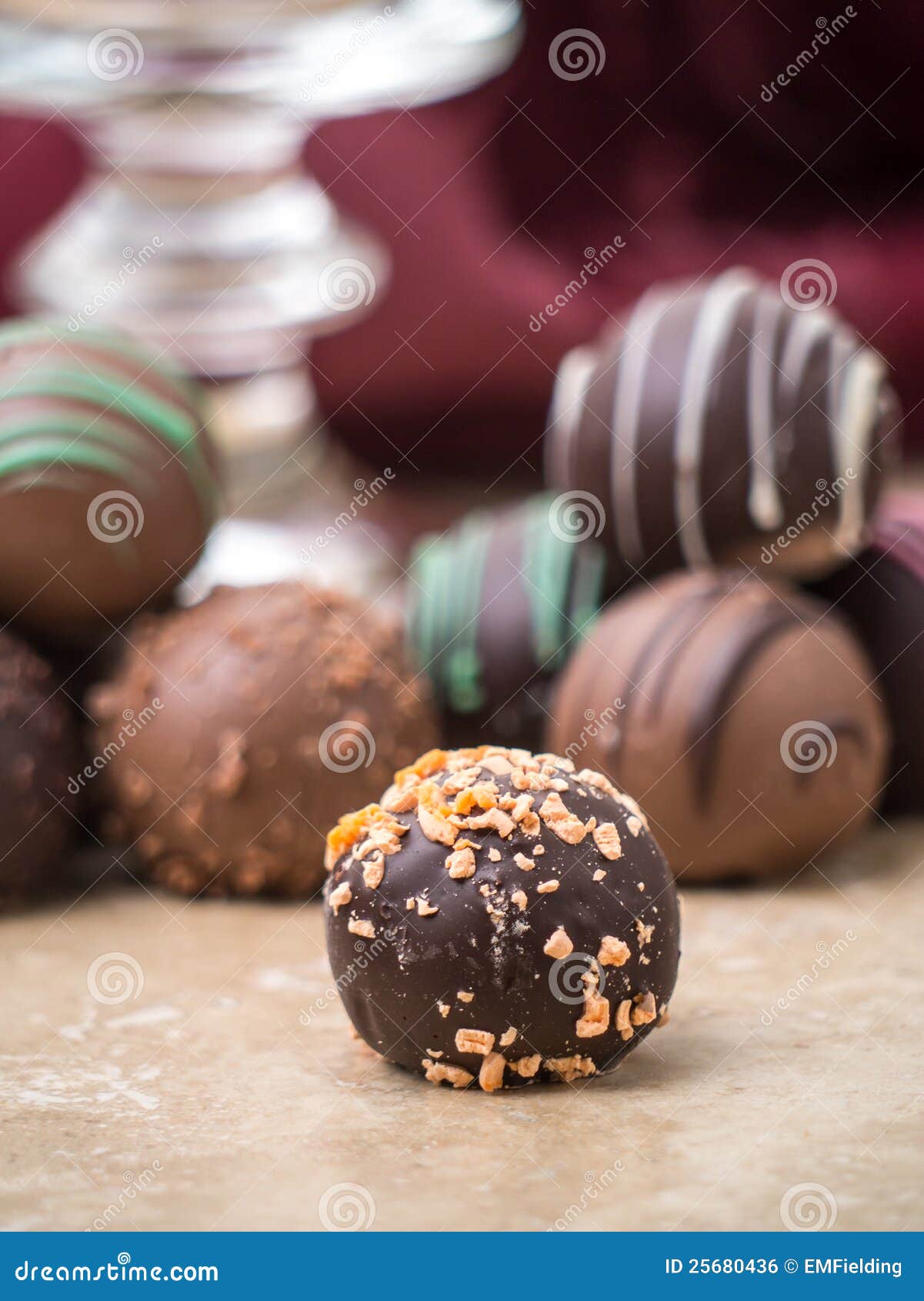 Christmas Chocolate Truffles Stock Photo - Image of candies, unhealthy ...