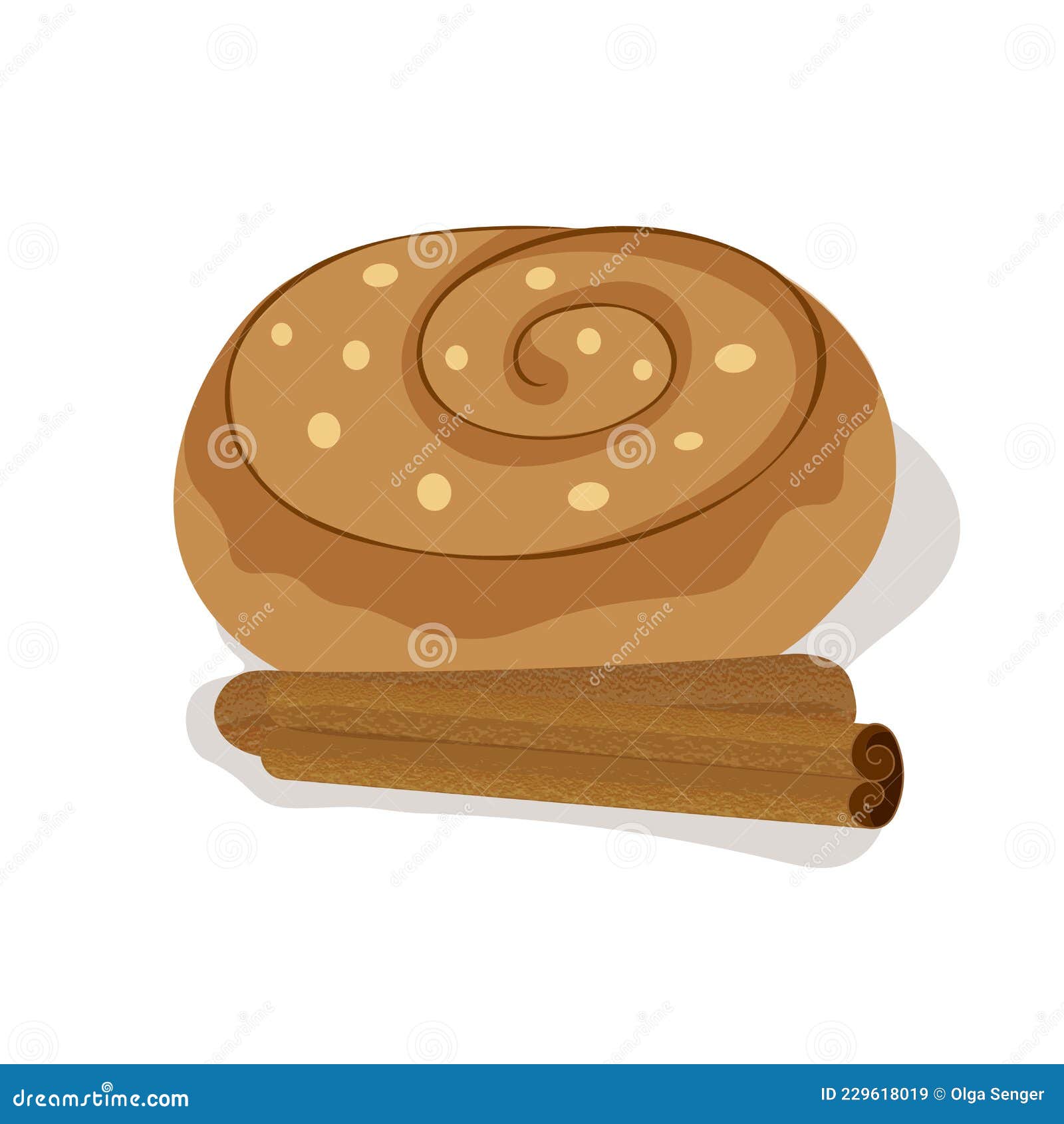 Cinnamon Roll Icon Vector Art, Icons, and Graphics for Free Download